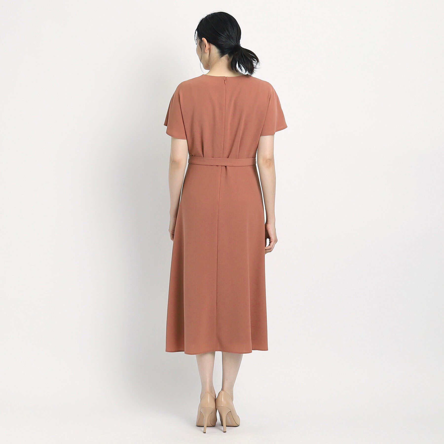 COUP DE CHANCE「【洗える／日本製／清涼感】夏におすすめ！女性らしいカシュクール風デザインワンピース」|ワンピース|