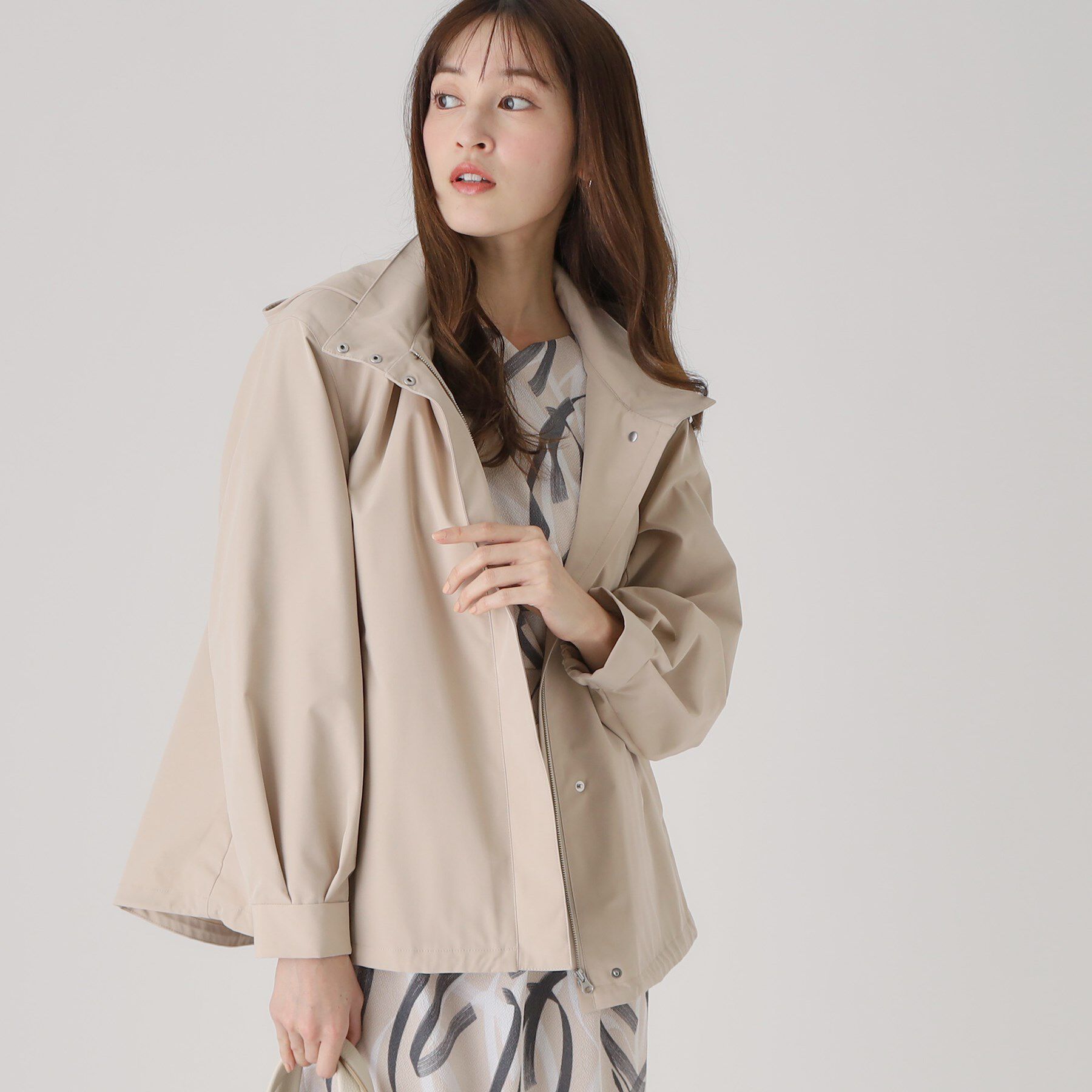 COUP DE CHANCE「【洗える／撥水加工】マウンテンパーカ」|ブルゾン・スタジャン|グレージュ(050)