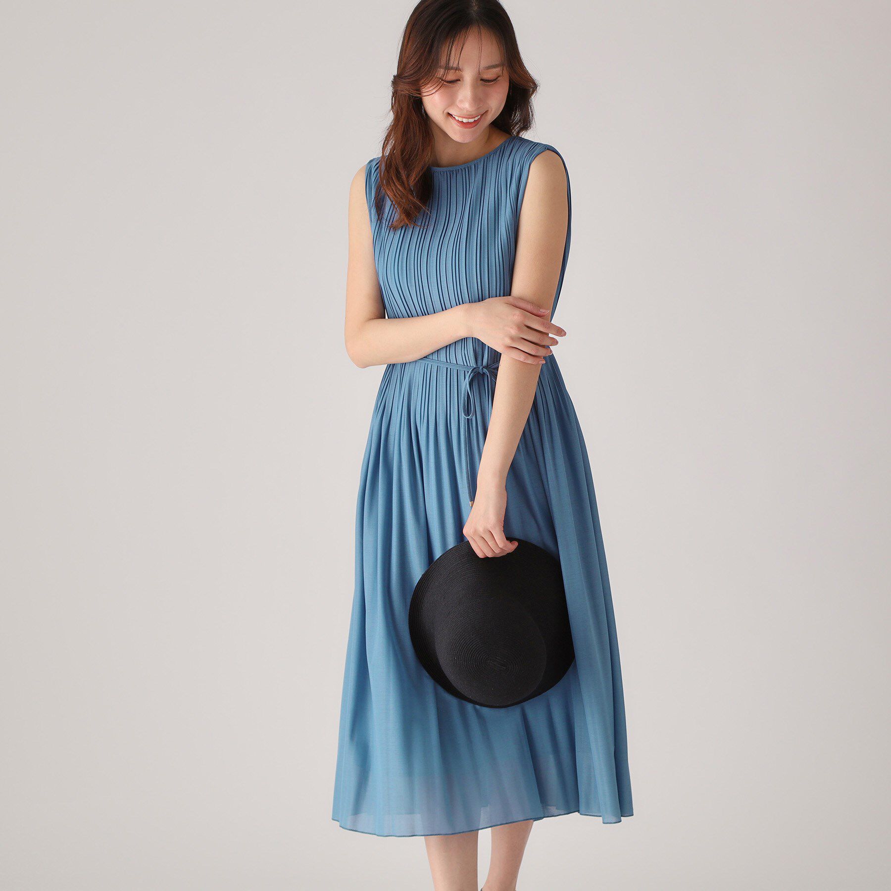 COUP DE CHANCE「【洗える／プリーツ加工】ノースリーブワンピース」|ワンピース|