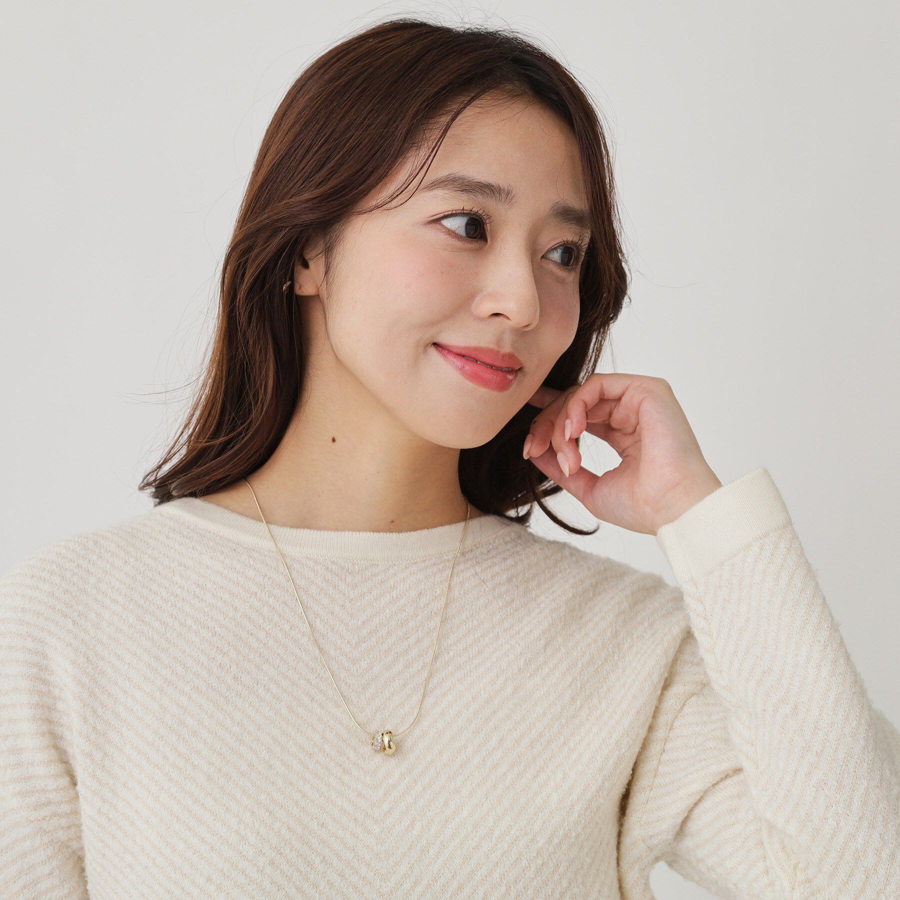 COUP DE CHANCE「Wポイントショート」|ネックレス|