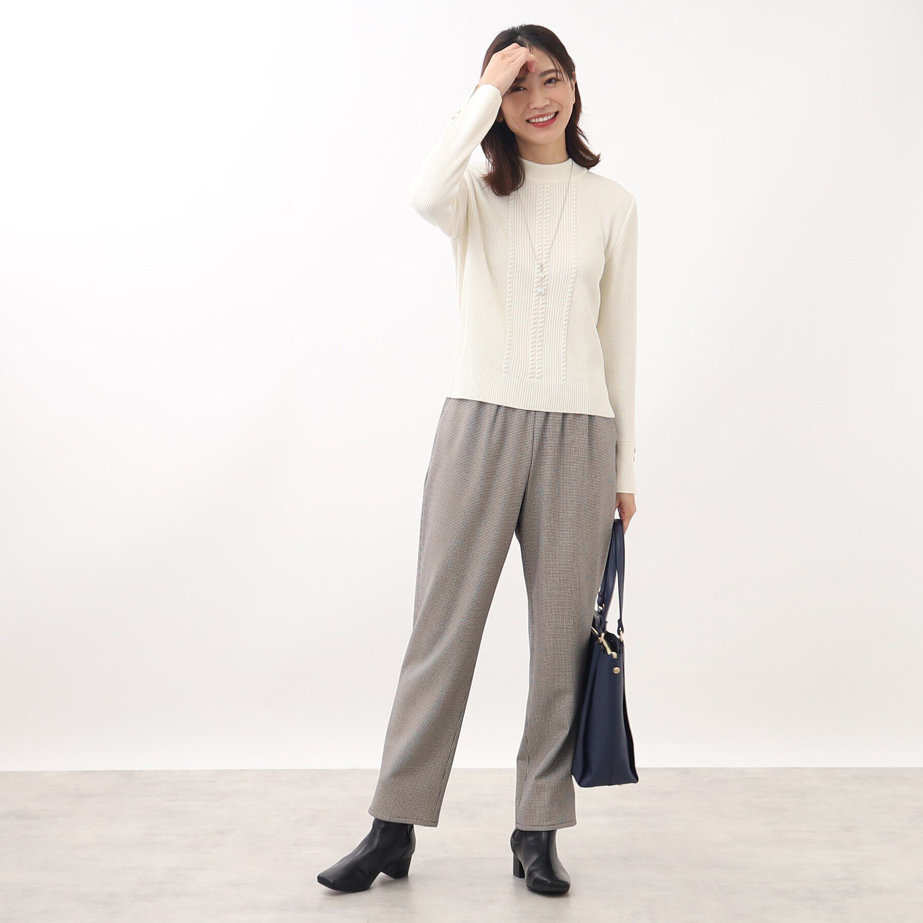 Reflect「【WEB限定カラーあり／洗える】プチハイネックリブニット」|ニット・セーター|