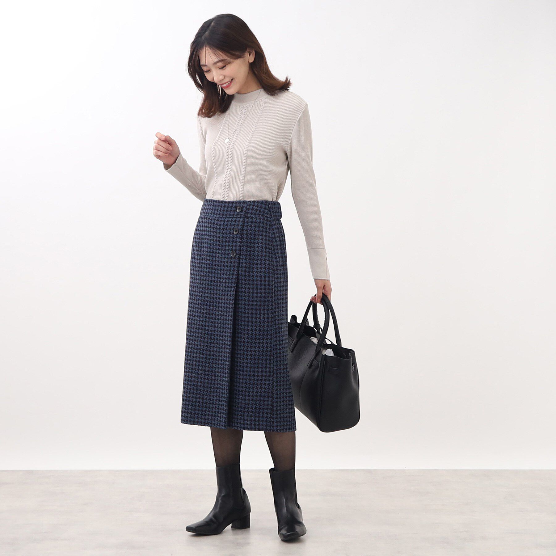 Reflect「【WEB限定カラーあり／洗える】プチハイネックリブニット」|ニット・セーター|