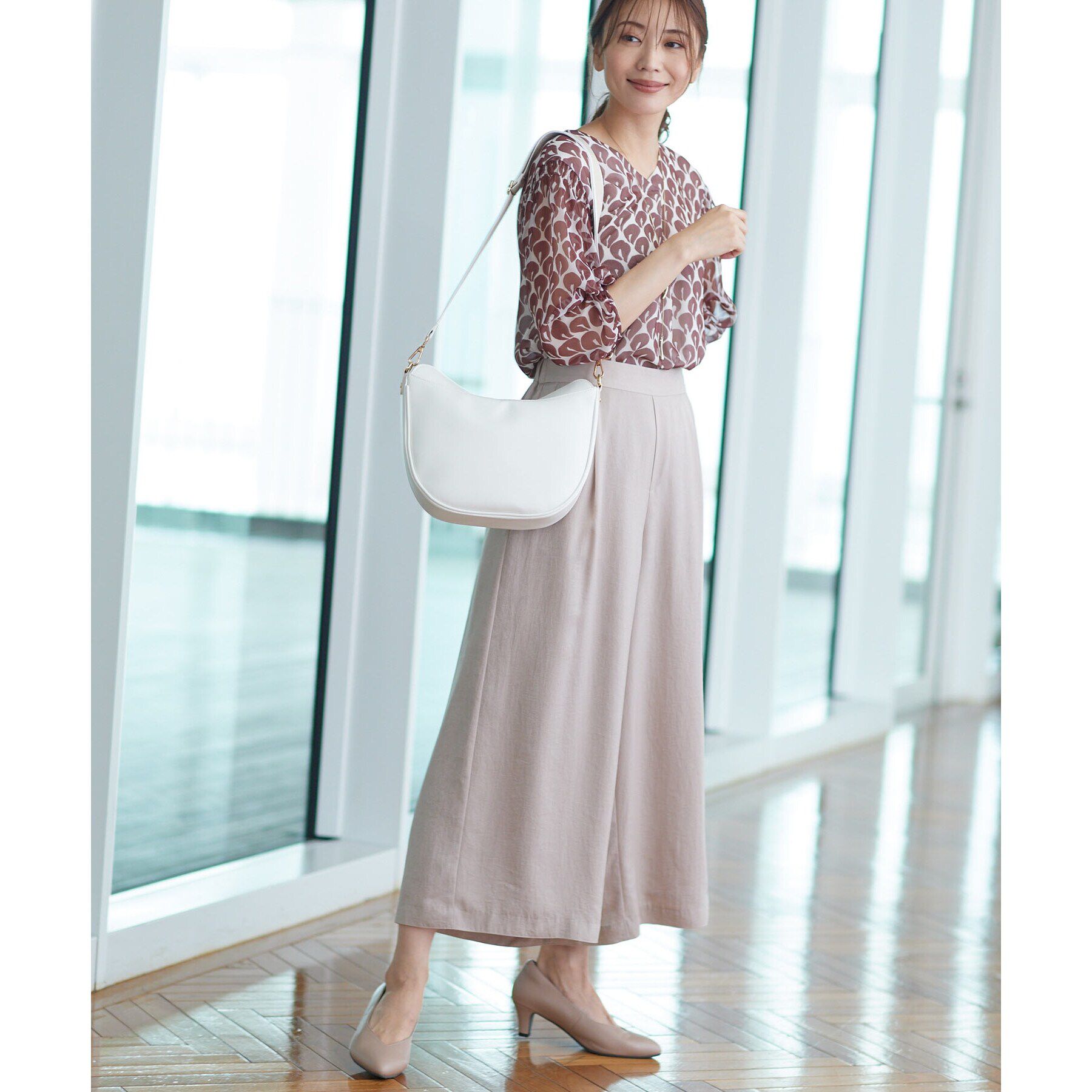 Reflect「【マシンウォッシュ】ベルベット風ガウチョパンツ」|その他|