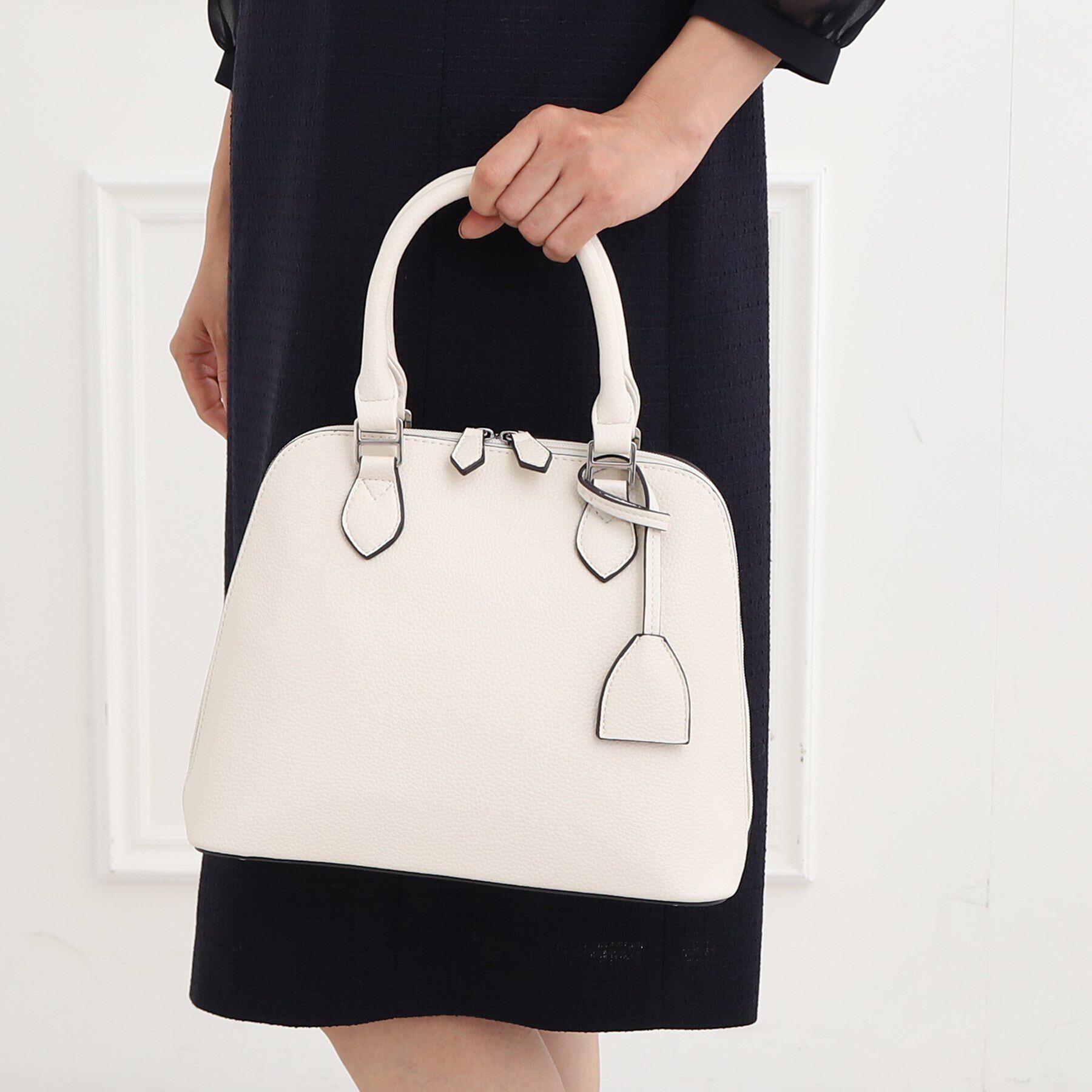 Reflect「【夏SALE／フォーマル/通勤にも使える】スクエアフォルムバッグ」|ハンドバッグ|