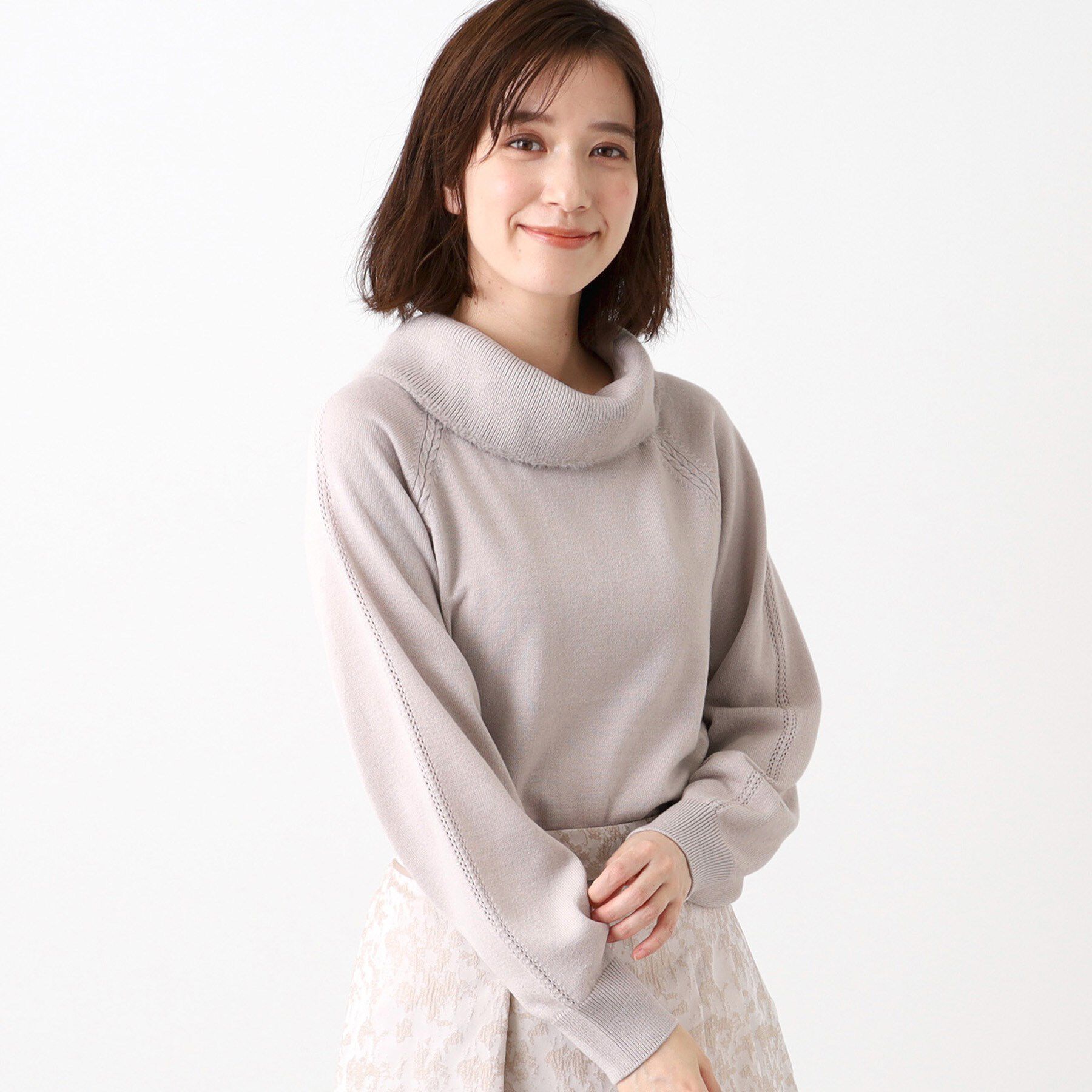 Reflect「【手洗い可】華やかオフタートルニット」|ニット・セーター|