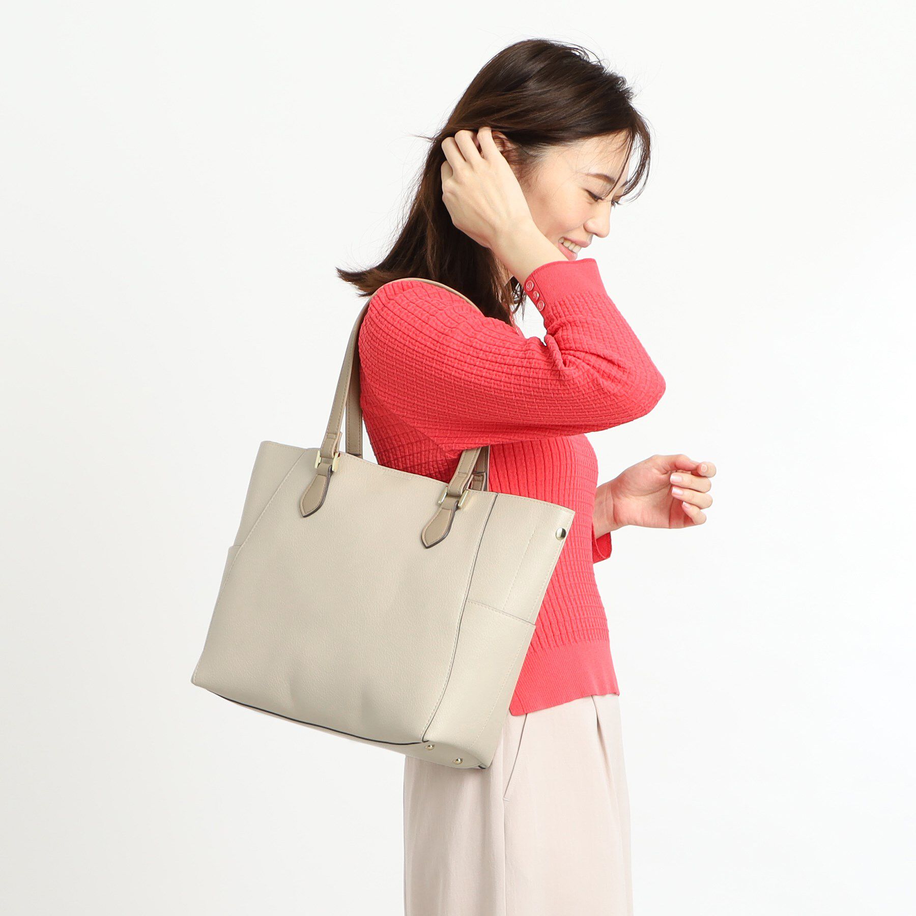 Reflect「【たっぷり収納！あおりポケット／WEB先行カラーあり】A4サイズトートバッグ」|トートバッグ|