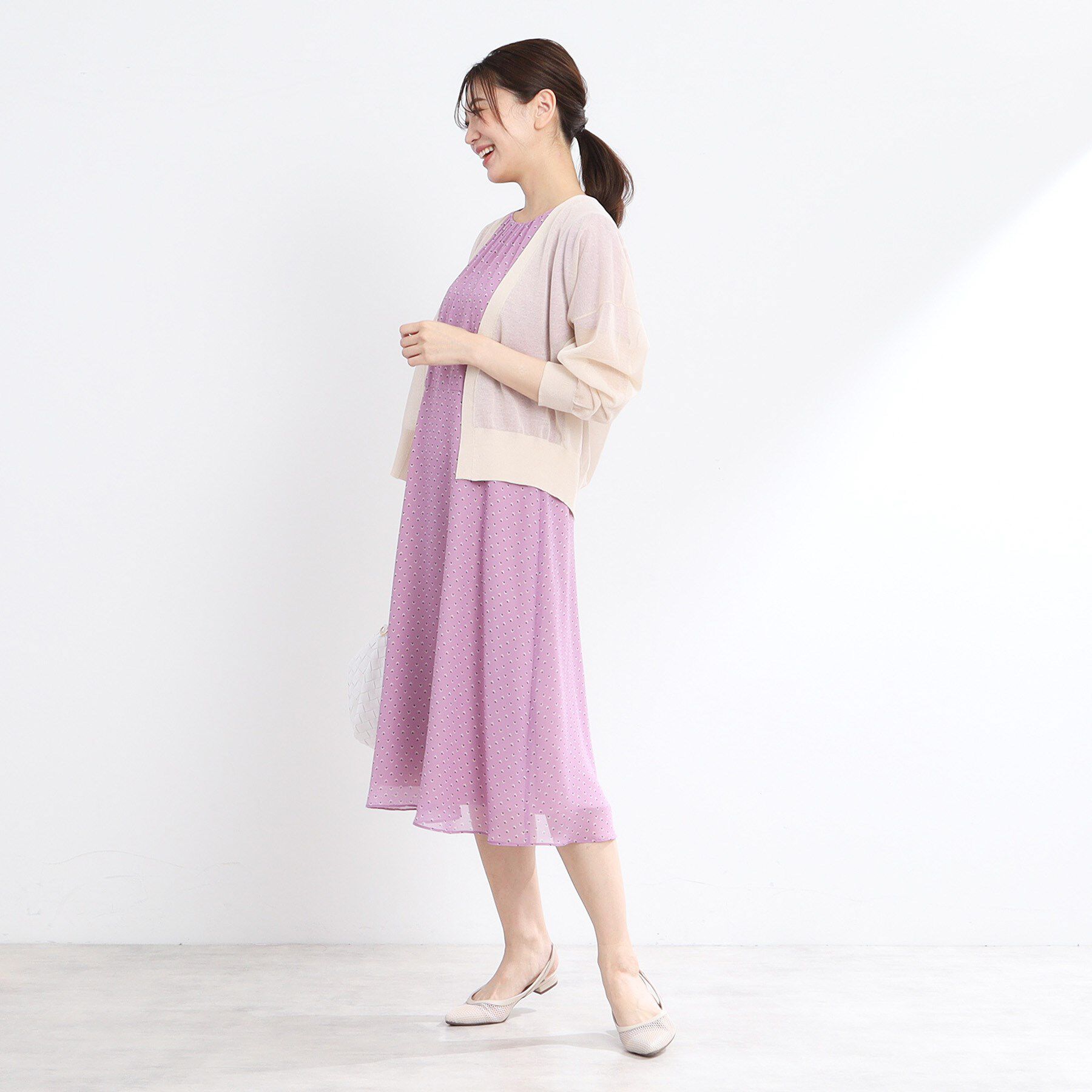 Reflect「【手洗い可】キレイめシアーカーディガン」|カーディガン|