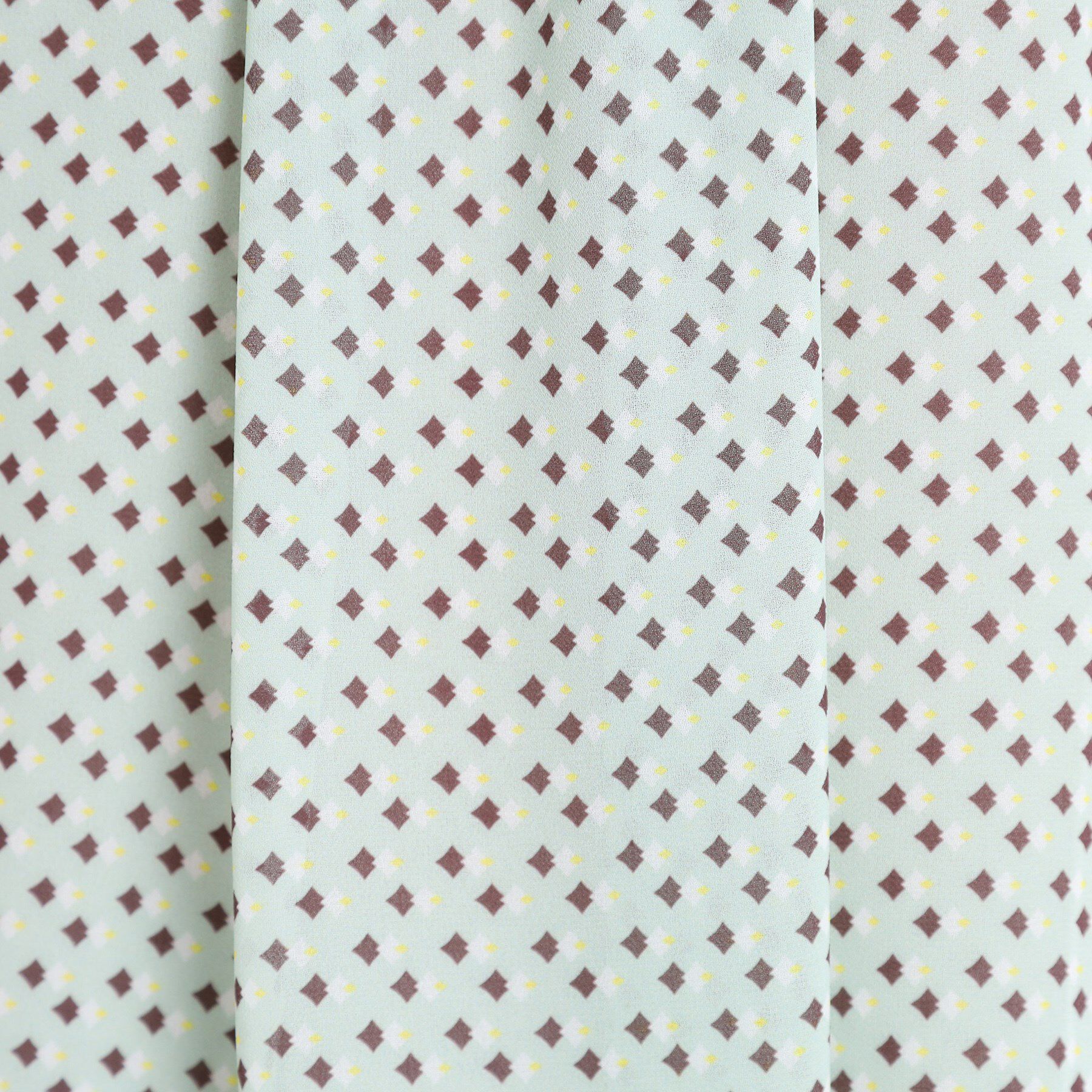 Reflect「【マシンウォッシュ可／セットアップ可】ギャザータックプリントブラウス」|シャツ・ブラウス|