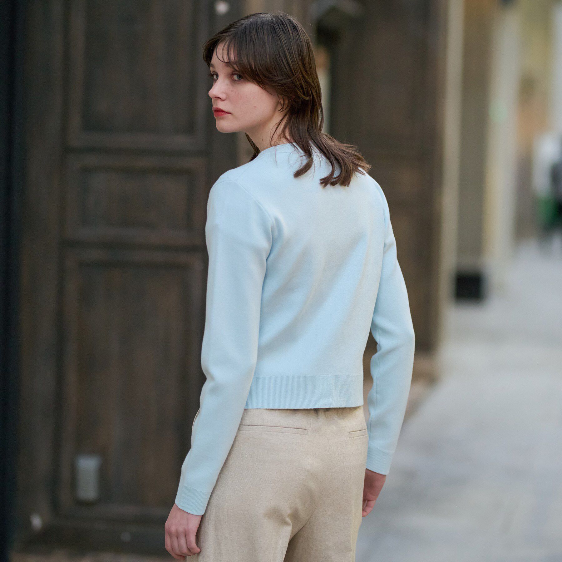 DRESSTERIOR「【洗える】ウォッシャブルコットンカシミヤ混カーディガン」|カーディガン|