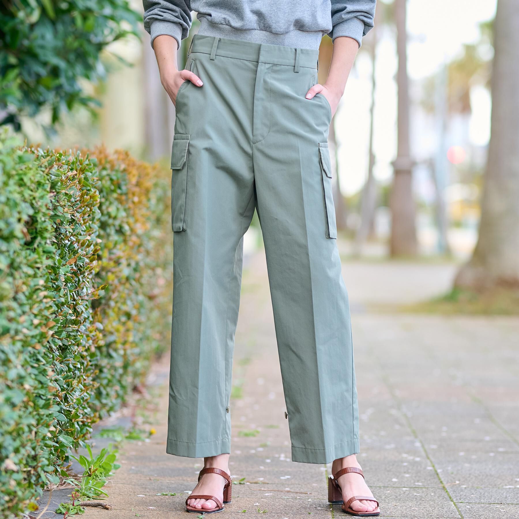DRESSTERIOR「2WAYサステナブルカーゴパンツ」|その他|オリーブグリーン(0
