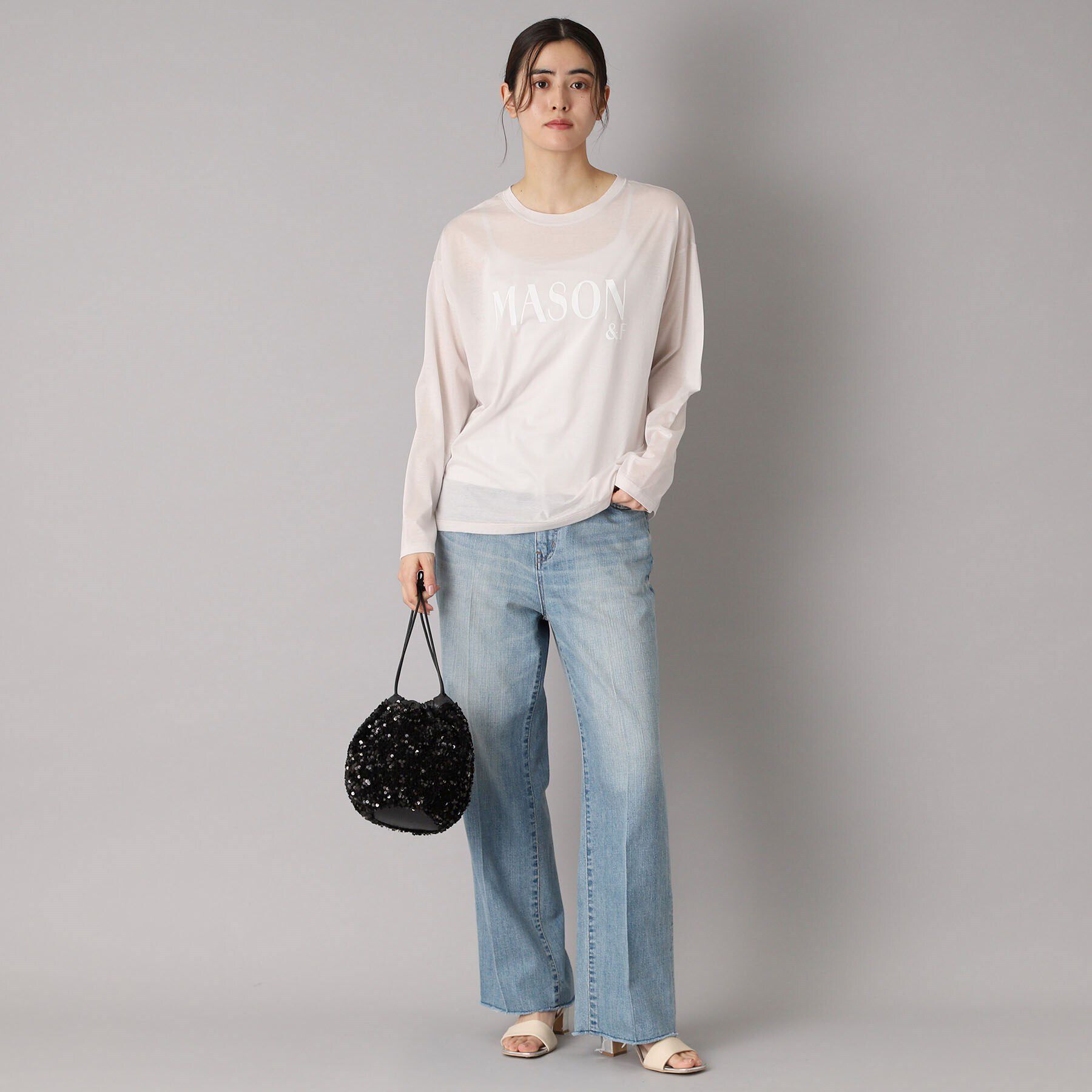 DRESSTERIOR「【接触冷感/洗える】シアーメゾンロゴロンTEE」|Tシャツ・カットソー|