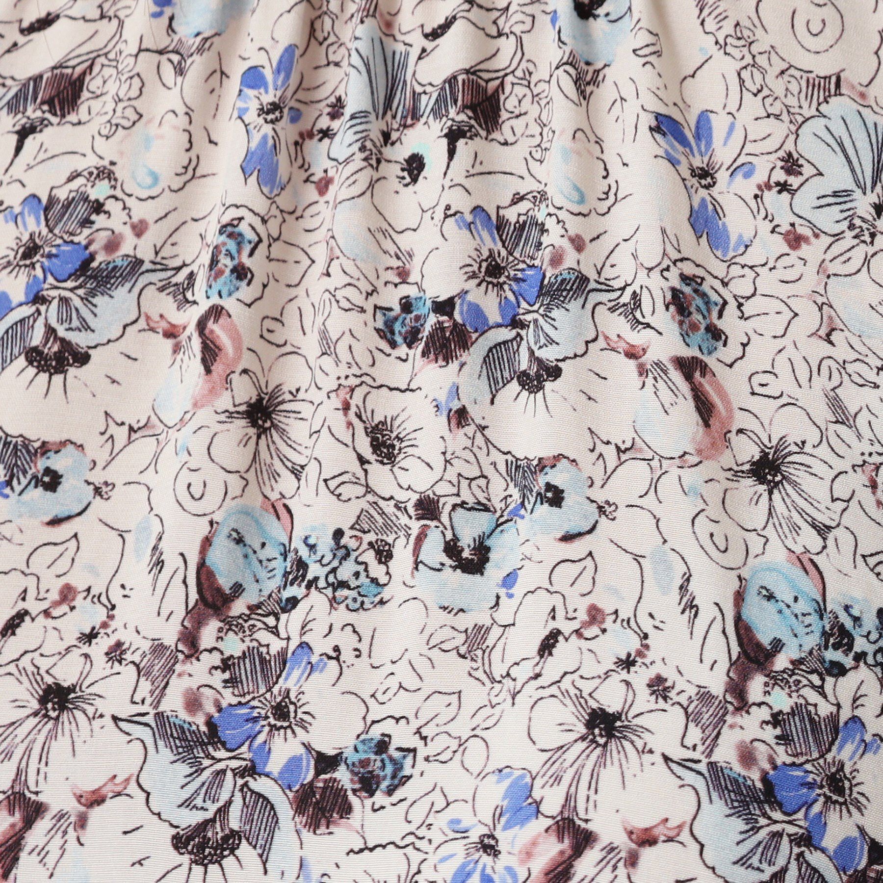 DRESSTERIOR「【着映え／花柄】フラワープリントボリュームスリーブブラウス」|シャツ・ブラウス|