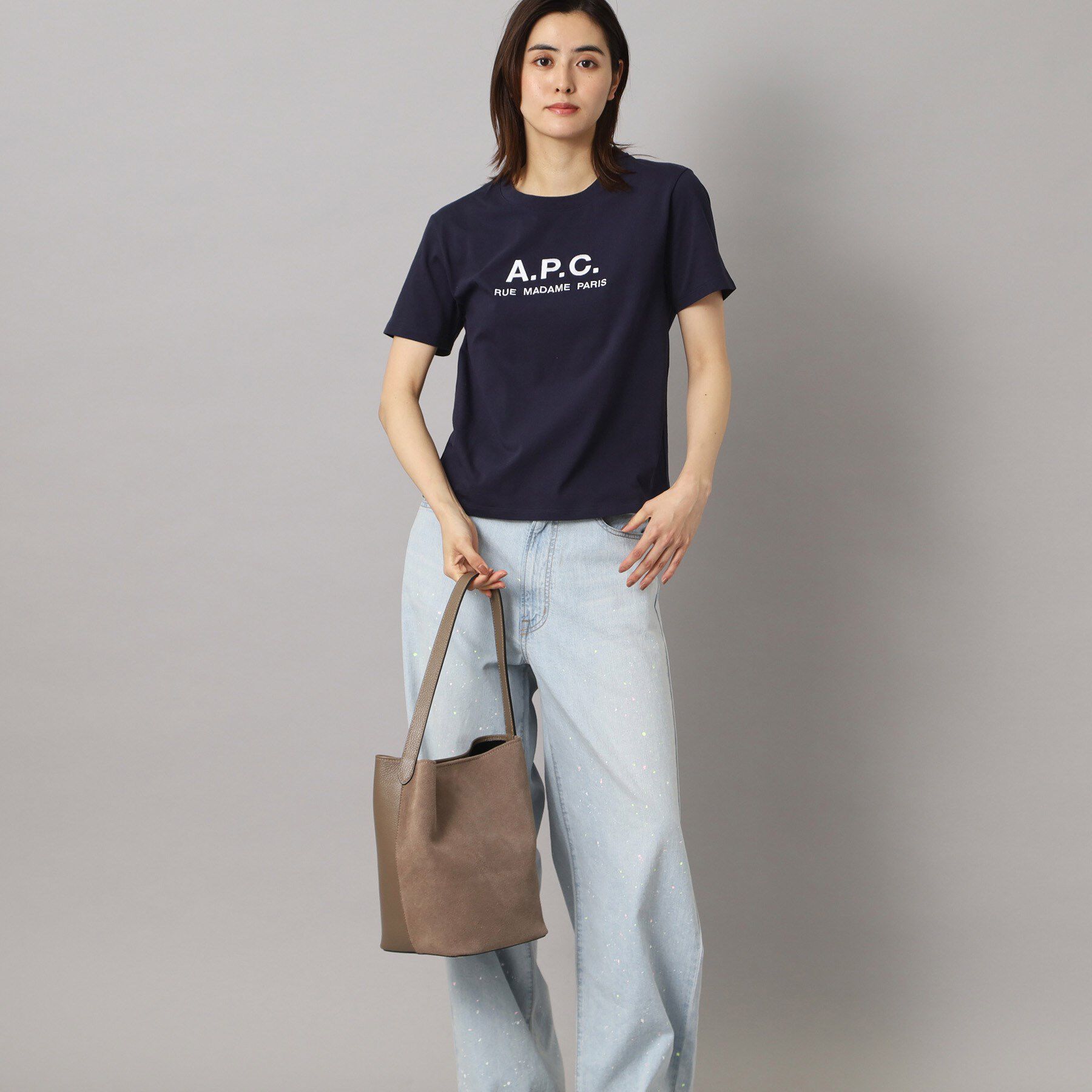 DRESSTERIOR「AULENTTI（オウレンティ）【別注】ワンハンドル スウェードコンビバッグ」|ショルダー・メッセンジャー|