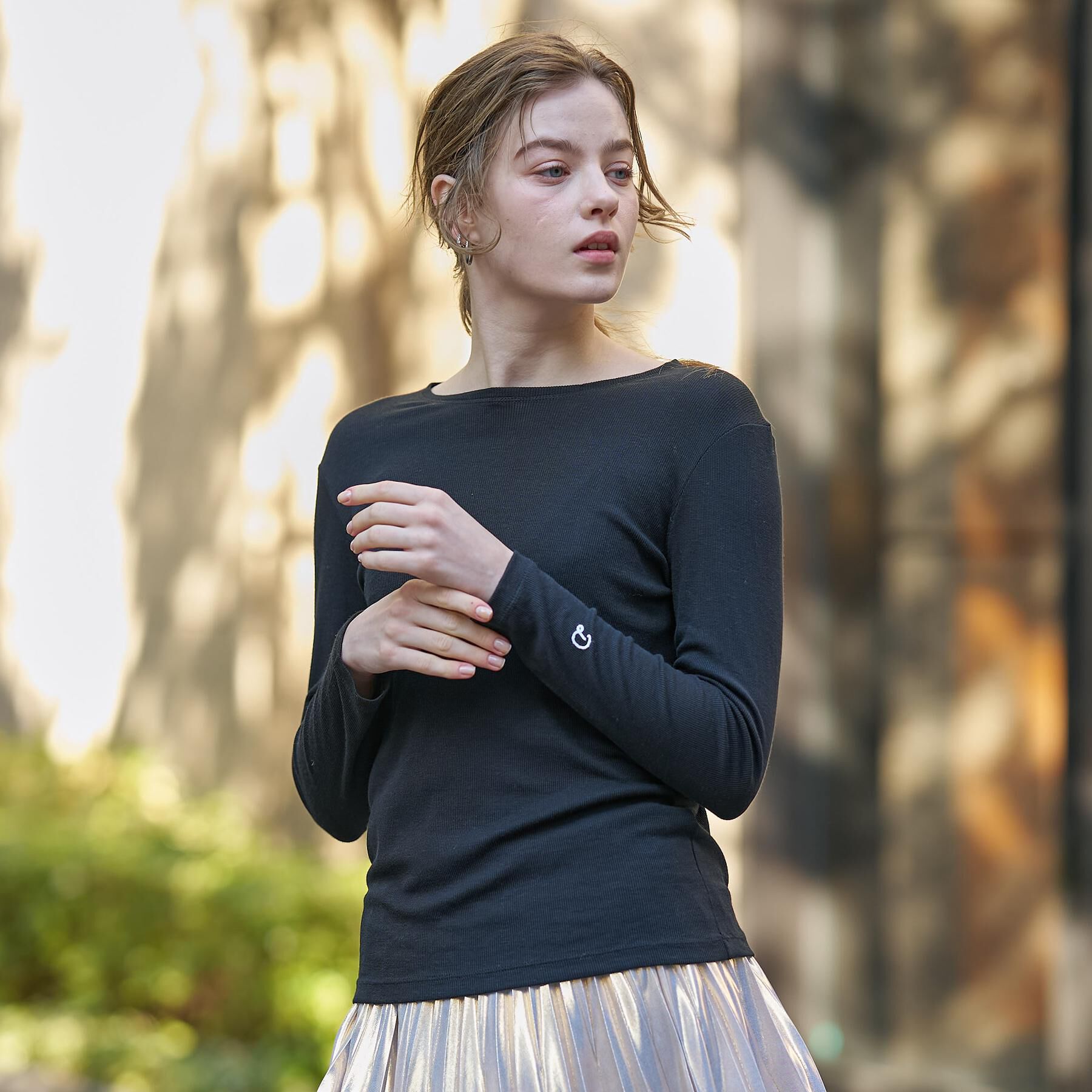 DRESSTERIOR「【インナー使いに最適/しっとり暖かな保湿素材】クルーネックプルオーバー」|Tシャツ・カットソー|