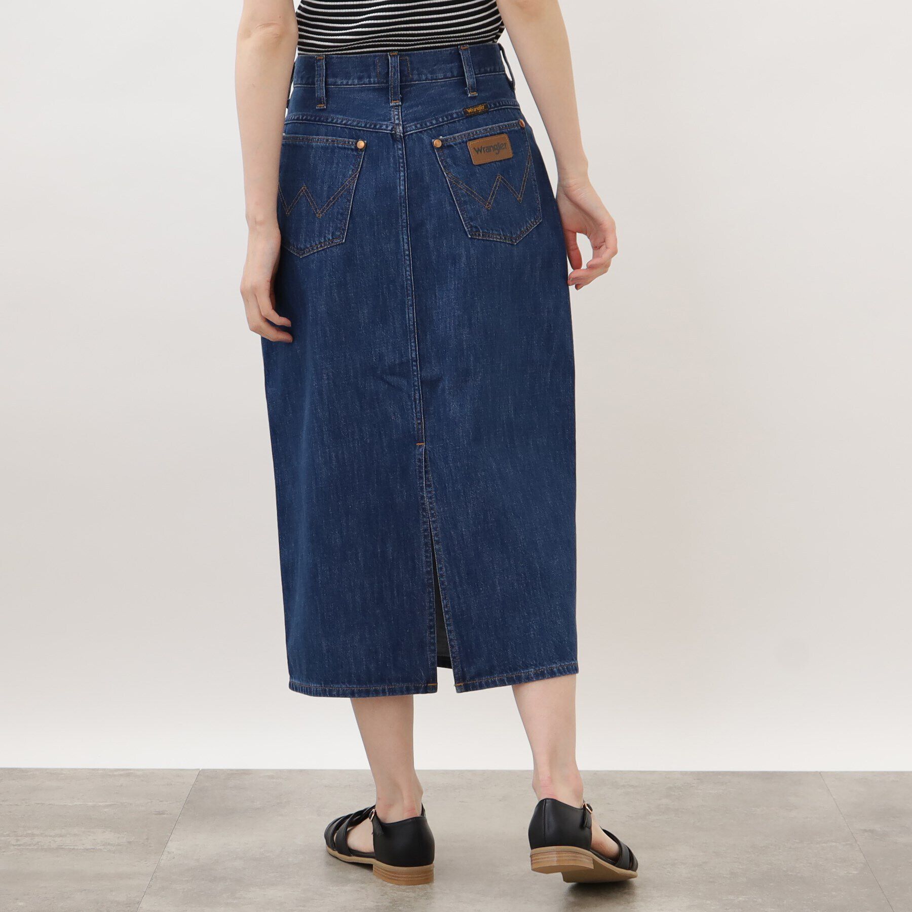 grove「【別注】Wrangler デニムスカート」|スカート|ブルー(092)