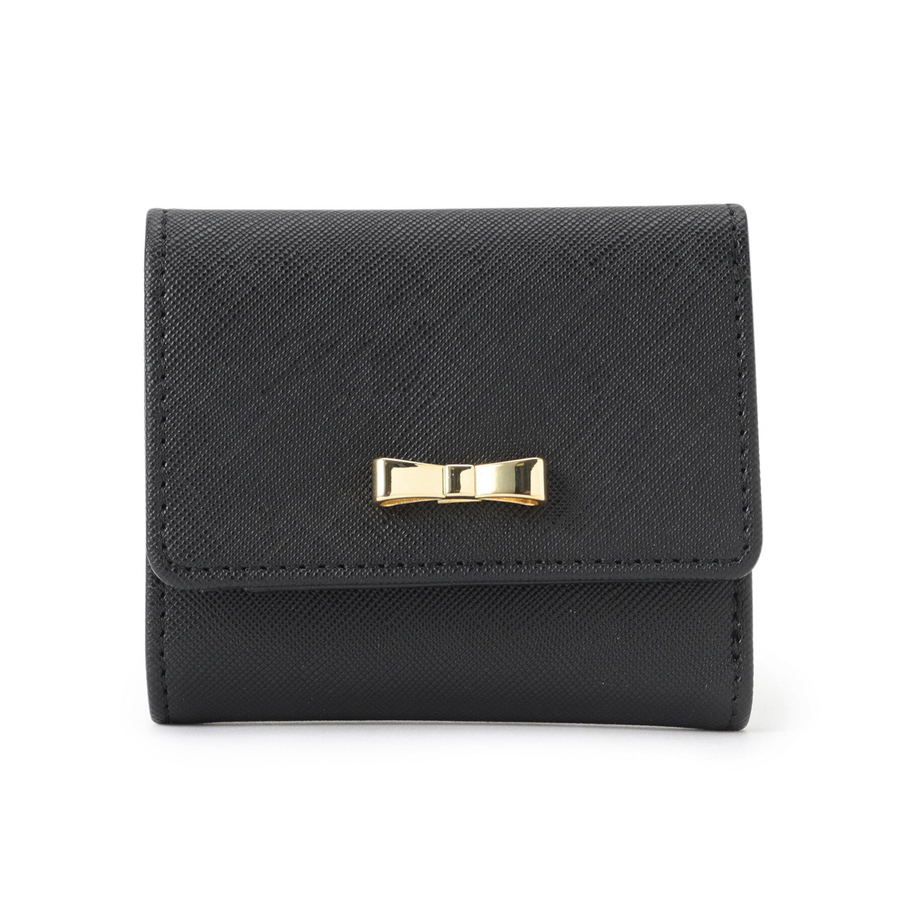 grove「リボン3つ折り財布」|財布|ブラック(019)