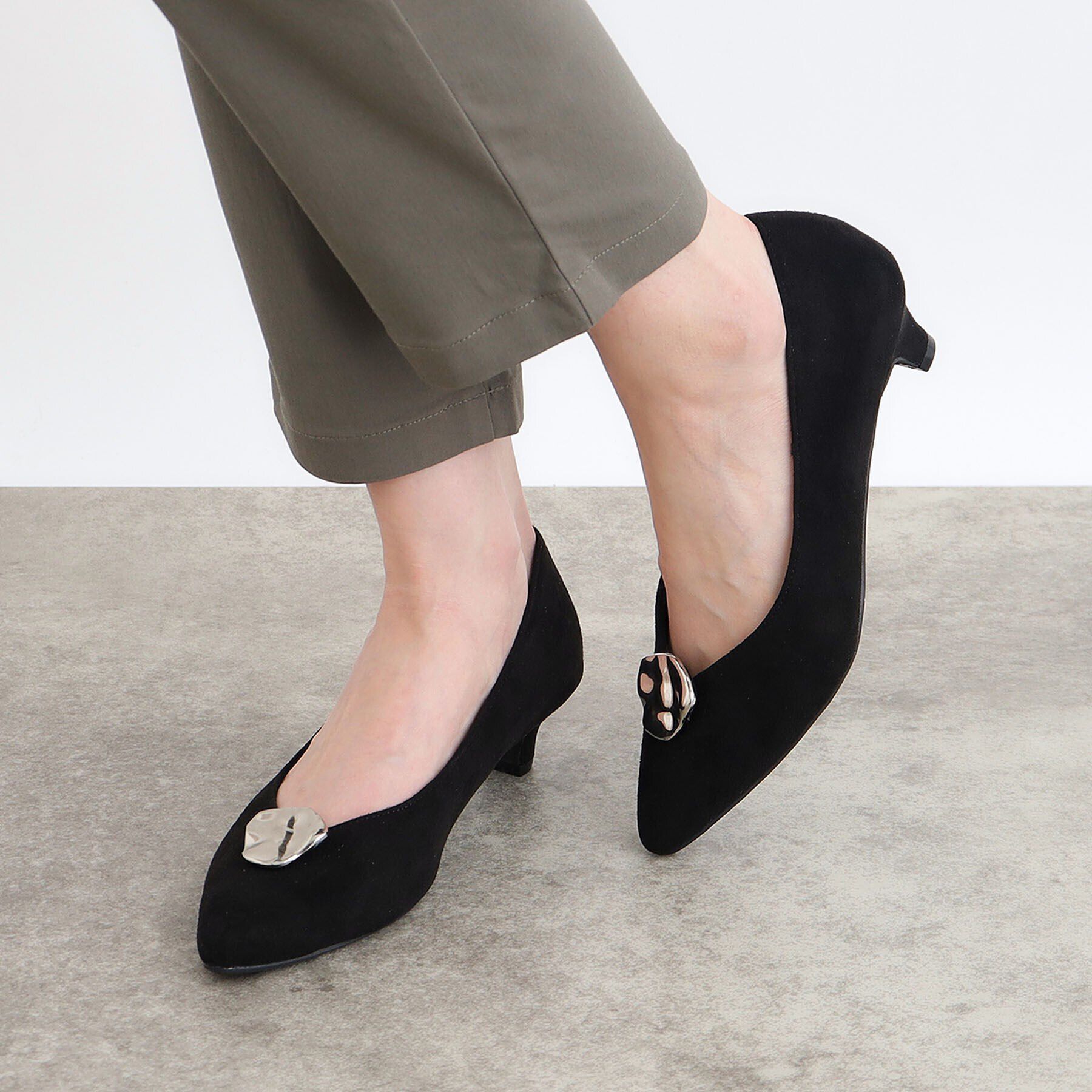 grove「メタルパーツパンプス【シューズクリップ取り外し可】」|パンプス|