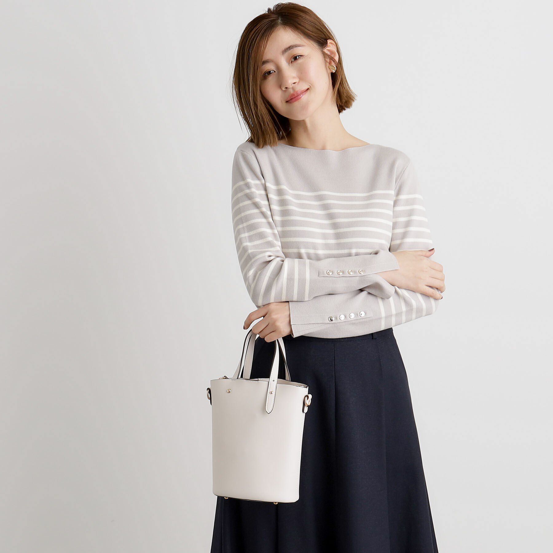 grove「アシメハンドルバケツ2WAYトート【入卒対応可】」|ショルダー・メッセンジャー|