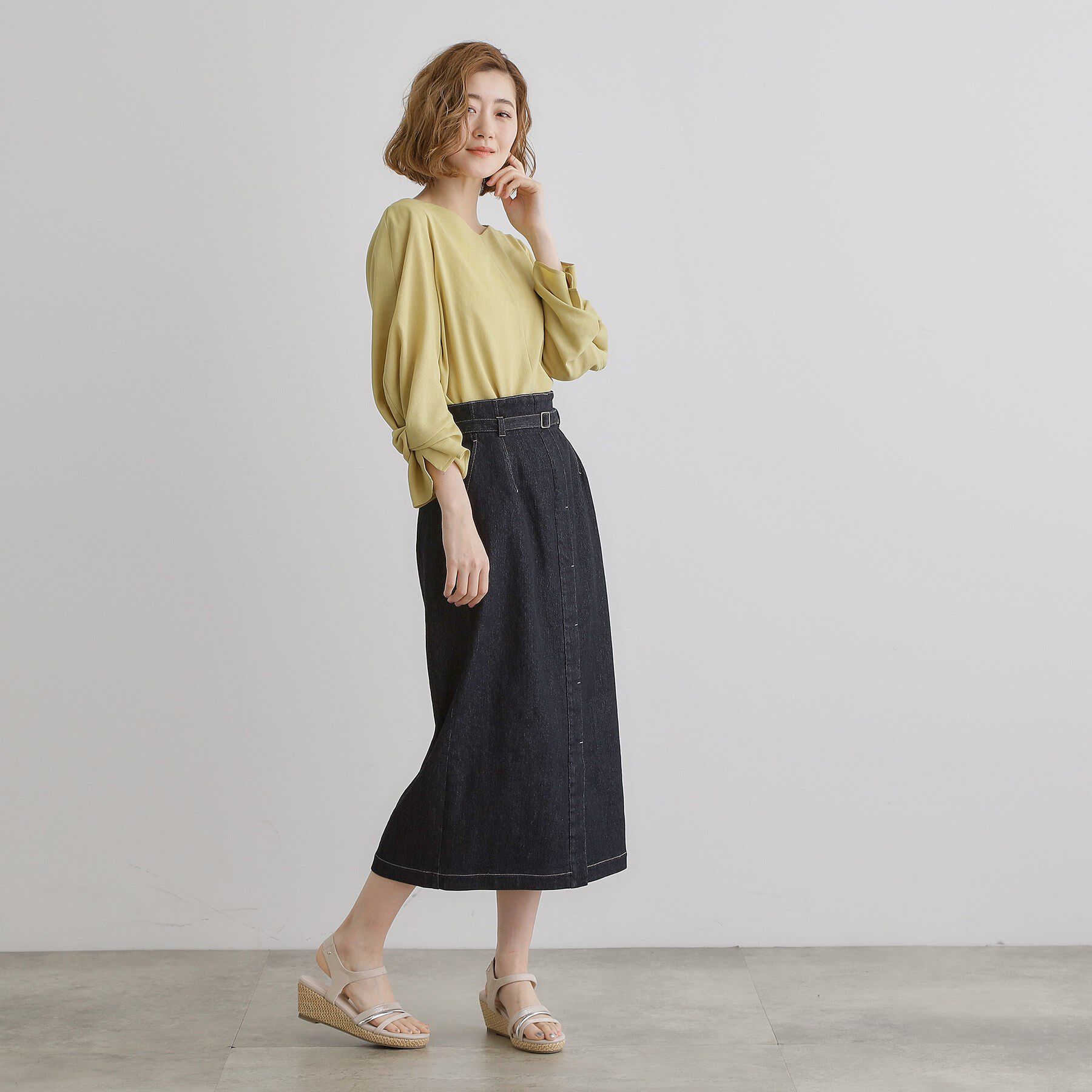 grove「【大人気につき追加！・人間工学】メタルラインワンタッチサンダル」|サンダル|