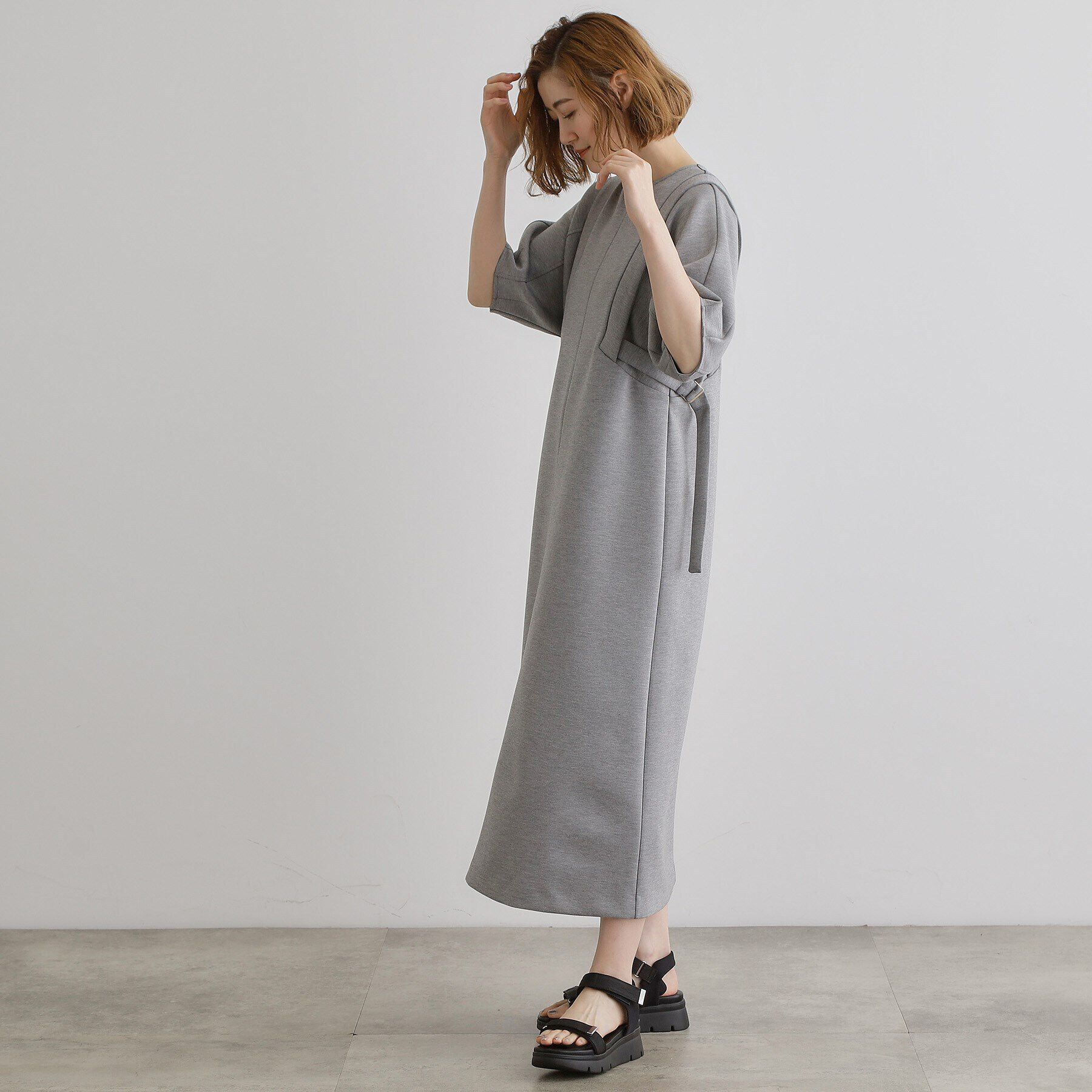 grove「ポンチジャージマキシワンピ」|ワンピース|