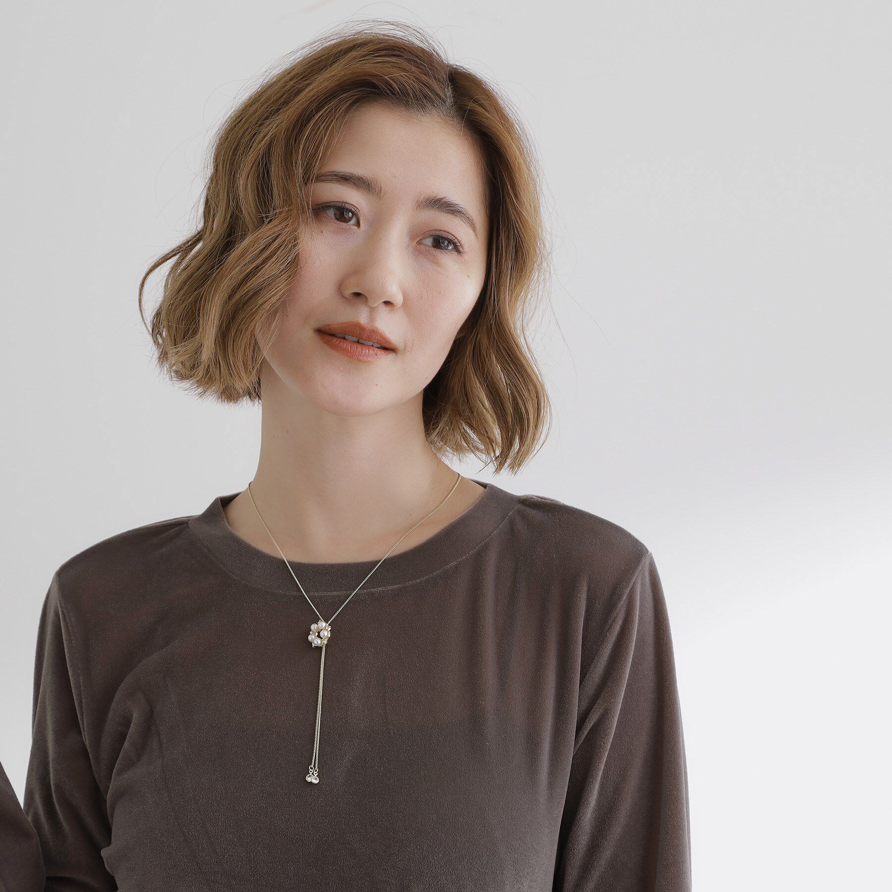 grove「サークルパール調スライドネックレス」|ネックレス|