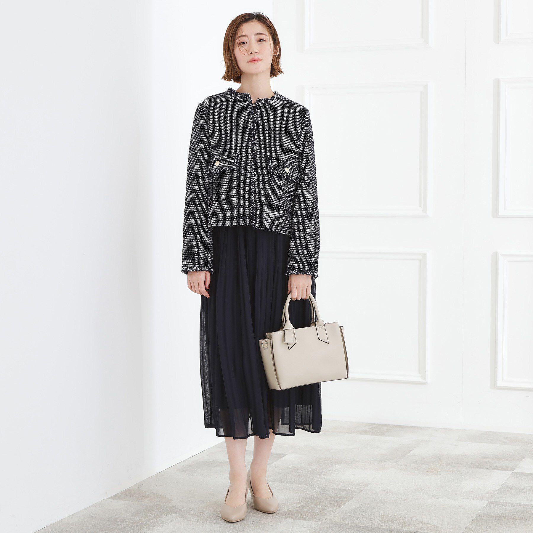 grove「リボンハンドル2WAYトート」|トートバッグ|