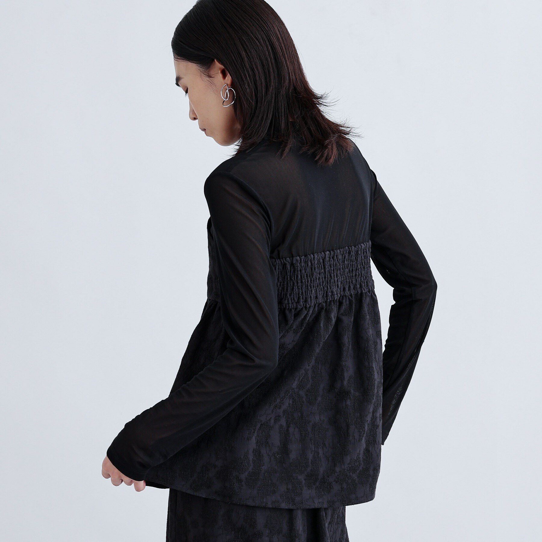 GALLEST「【セレモニー/セットアップ可能】フローラルジャカードトップス」|シャツ・ブラウス|