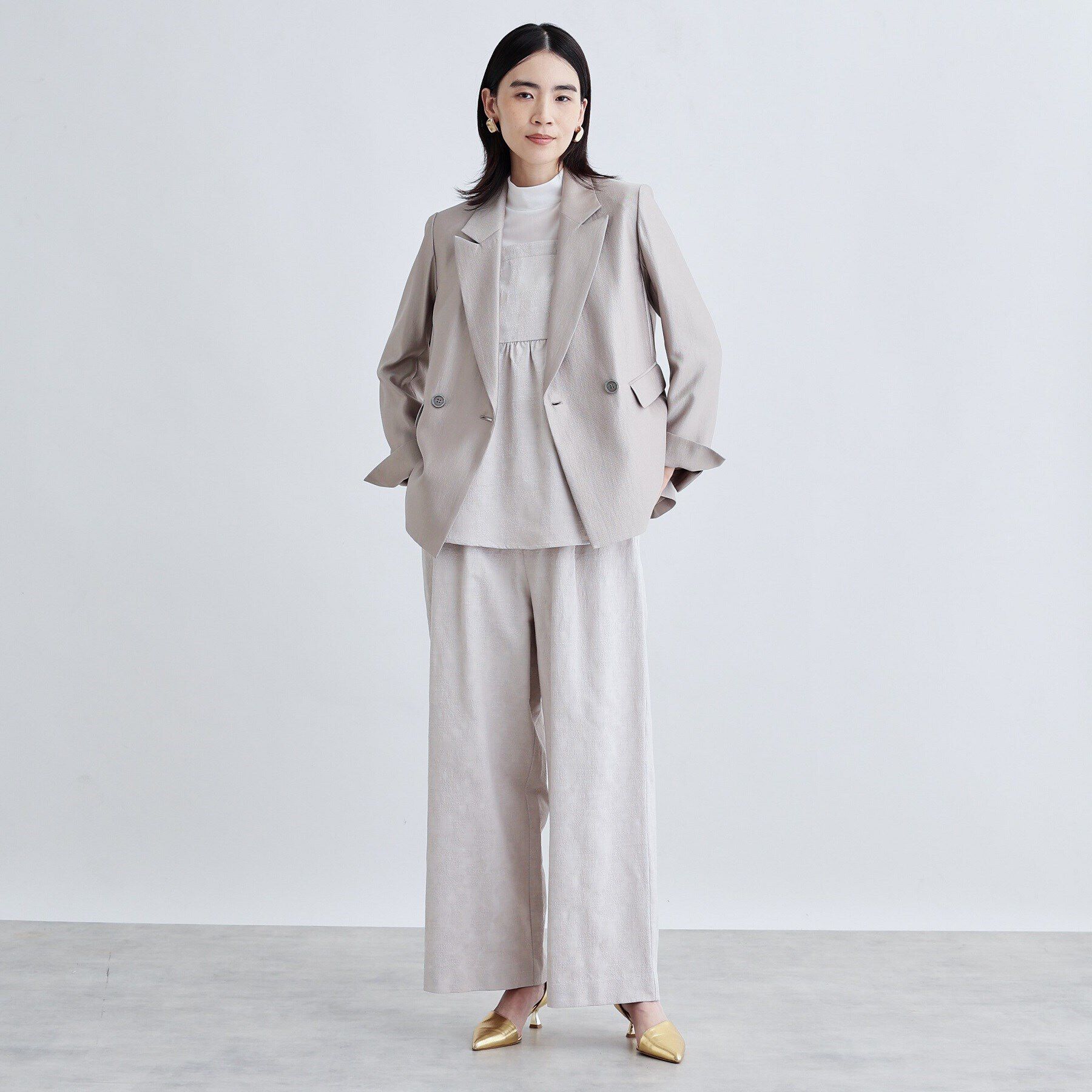 GALLEST「【セレモニー/セットアップ可能】フローラルジャカードトップス」|シャツ・ブラウス|