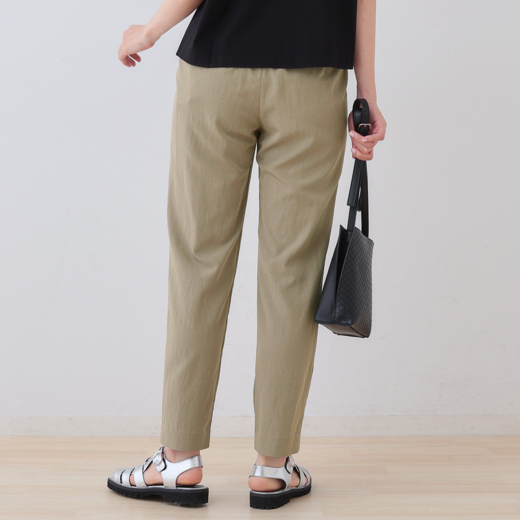 INDIVI「【シワになりにくい】コットンライクテーパードパンツ」|その他|