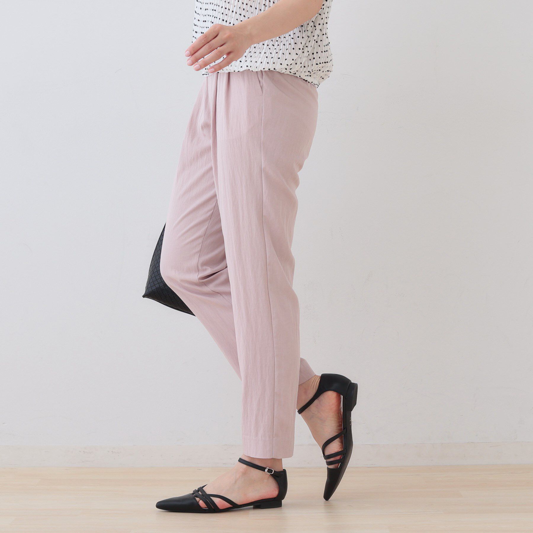 INDIVI「【シワになりにくい】コットンライクテーパードパンツ」|その他|