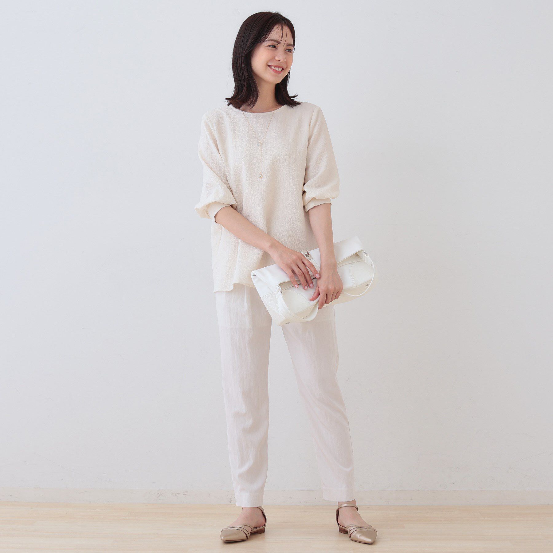 INDIVI「【シワになりにくい】コットンライクテーパードパンツ」|その他|