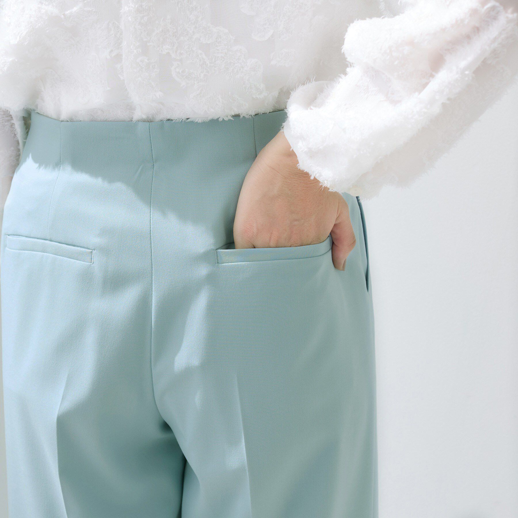 INDIVI「【新作褒められパンツ】快温ワイドパンツ」|その他|