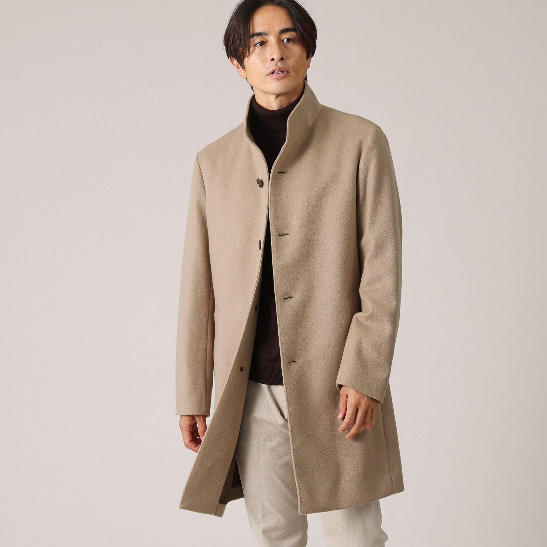 TAKEO KIKUCHI「【ウールカシミヤブレンド】ビーバー調 スタンドカラー コート」|その他|