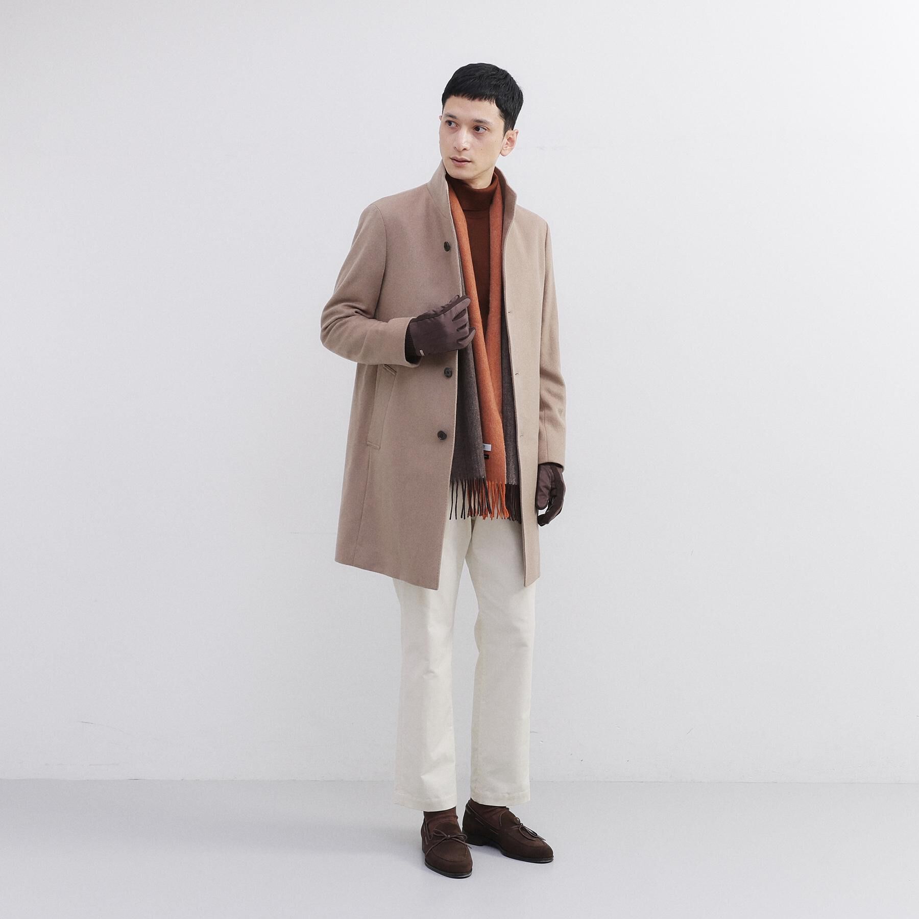 TAKEO KIKUCHI「【ウールカシミヤブレンド】ビーバー調 スタンドカラー コート」|その他|