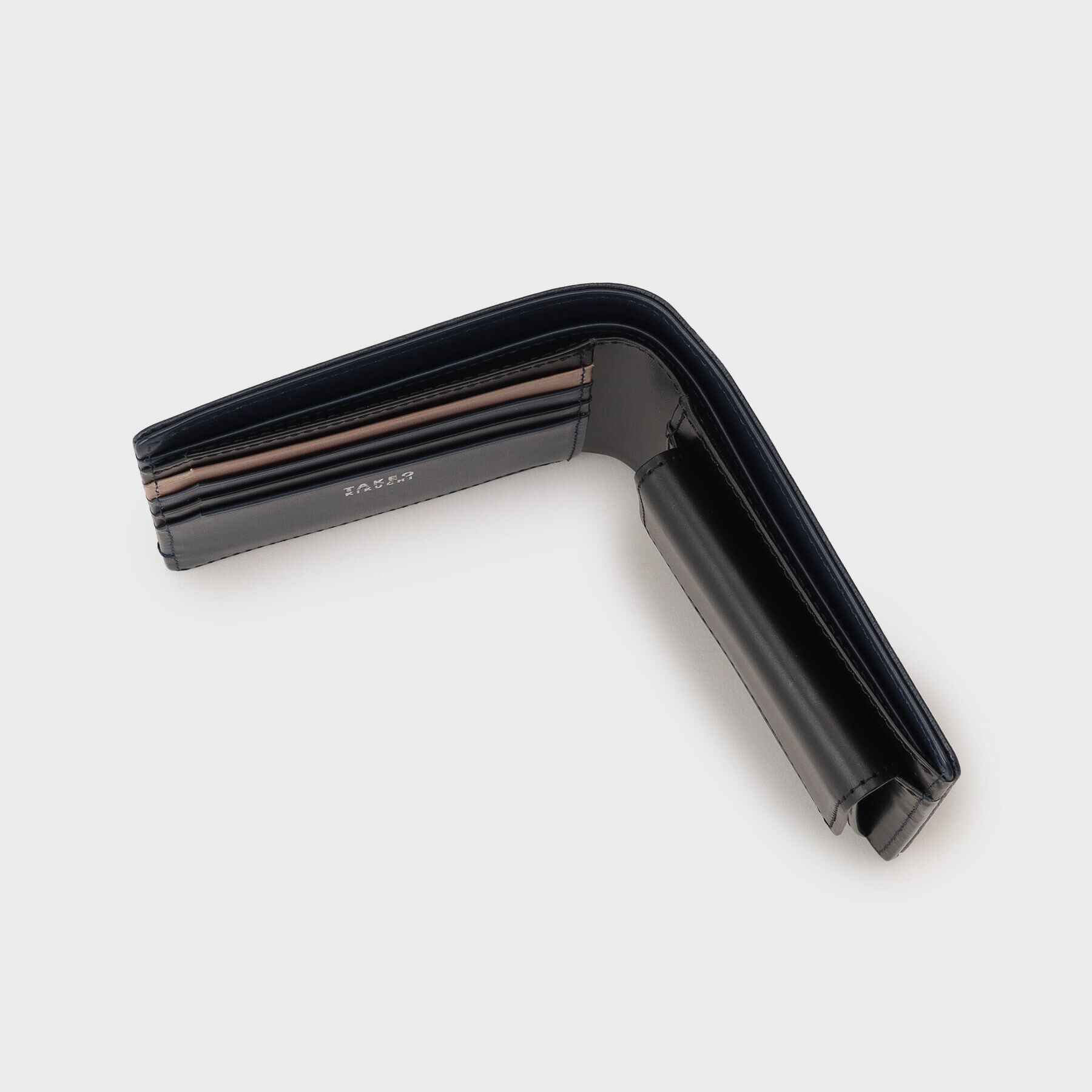 TAKEO KIKUCHI「配色型押しレザー 2つ折り財布」|財布|