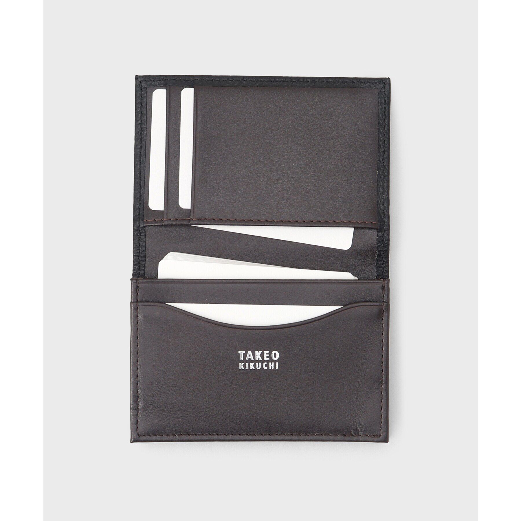 TAKEO KIKUCHI「イタリアンブラックレザー 名刺入れ」|名刺入れ・カードケース|