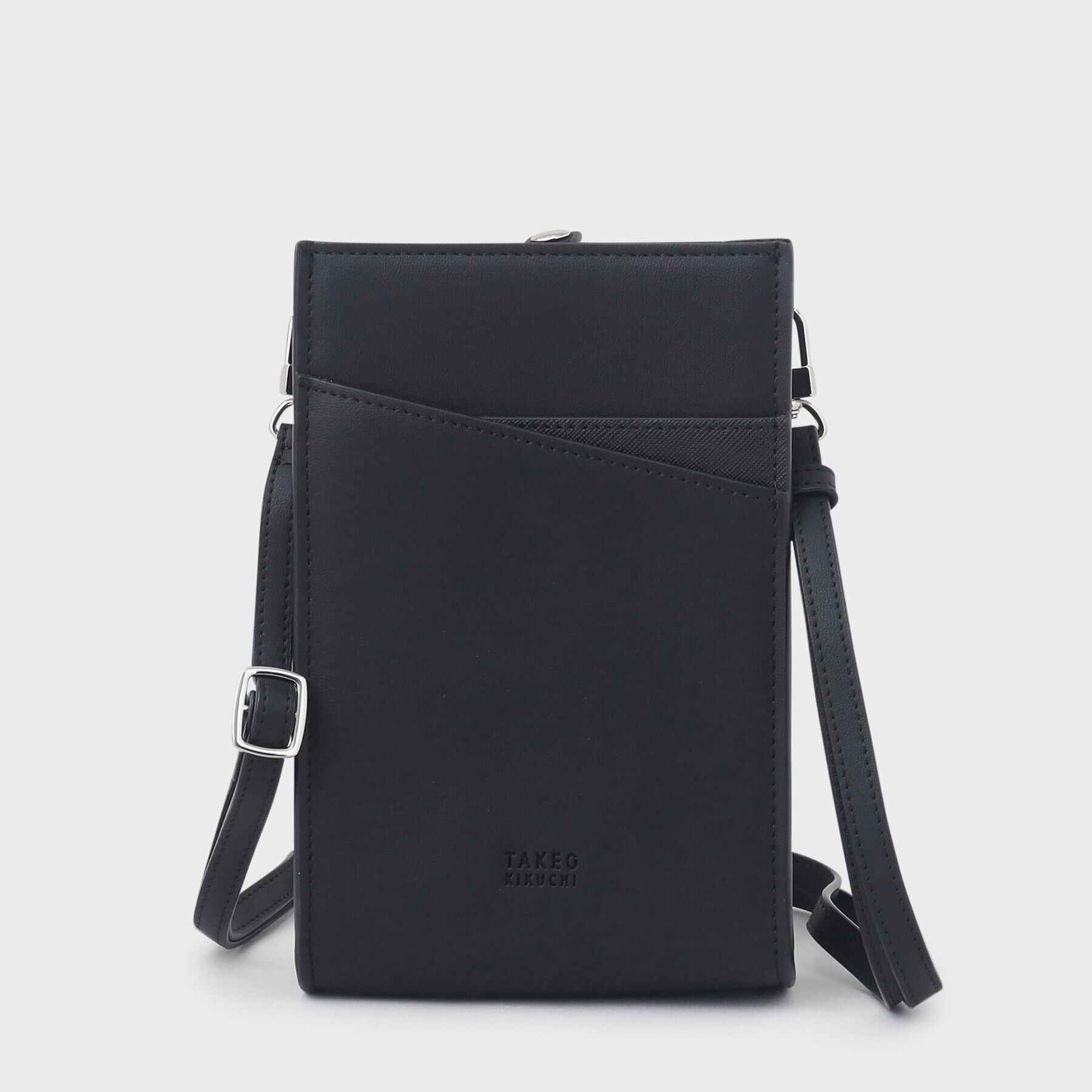 TAKEO KIKUCHI「ミニボックスショルダーバッグ」|ショルダー・メッセンジャー|ブラック・スムーズ(