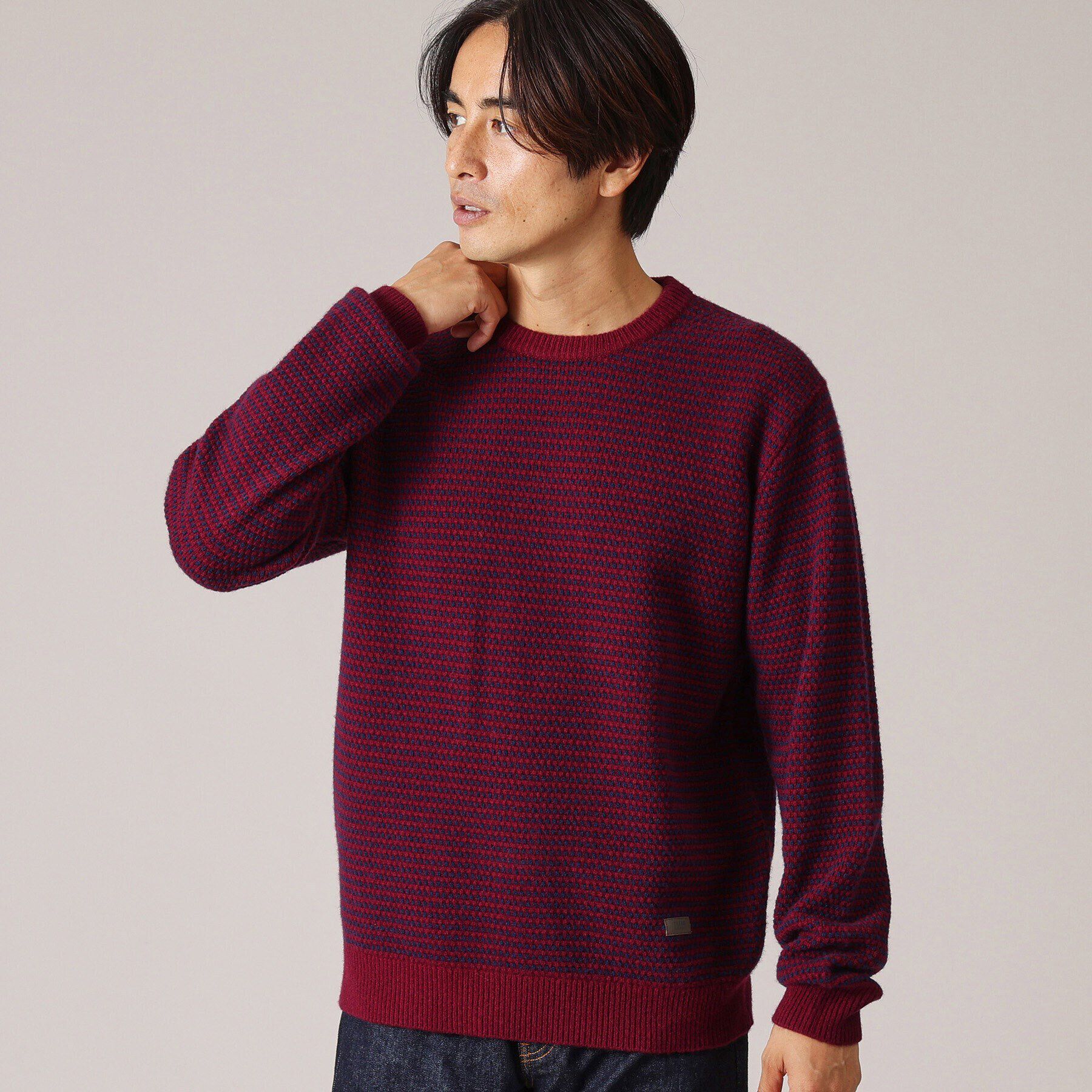 TAKEO KIKUCHI「ドットメランジ プルオーバー ニット」|ニット・セーター|