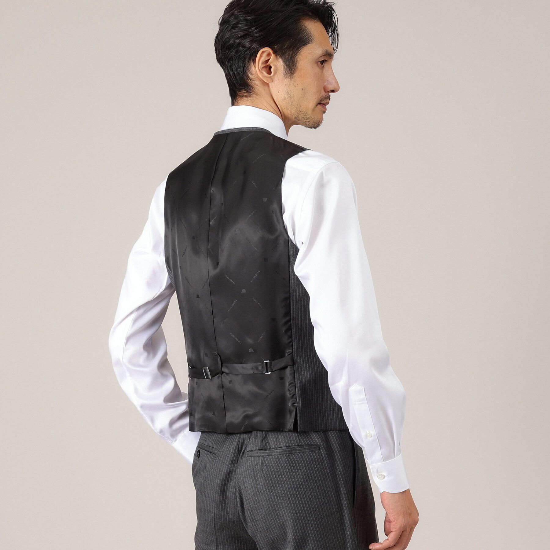 TAKEO KIKUCHI「【DORMEUIL AMADEUS365】ピンストライプ ベスト/3ピース対応」|スーツ|