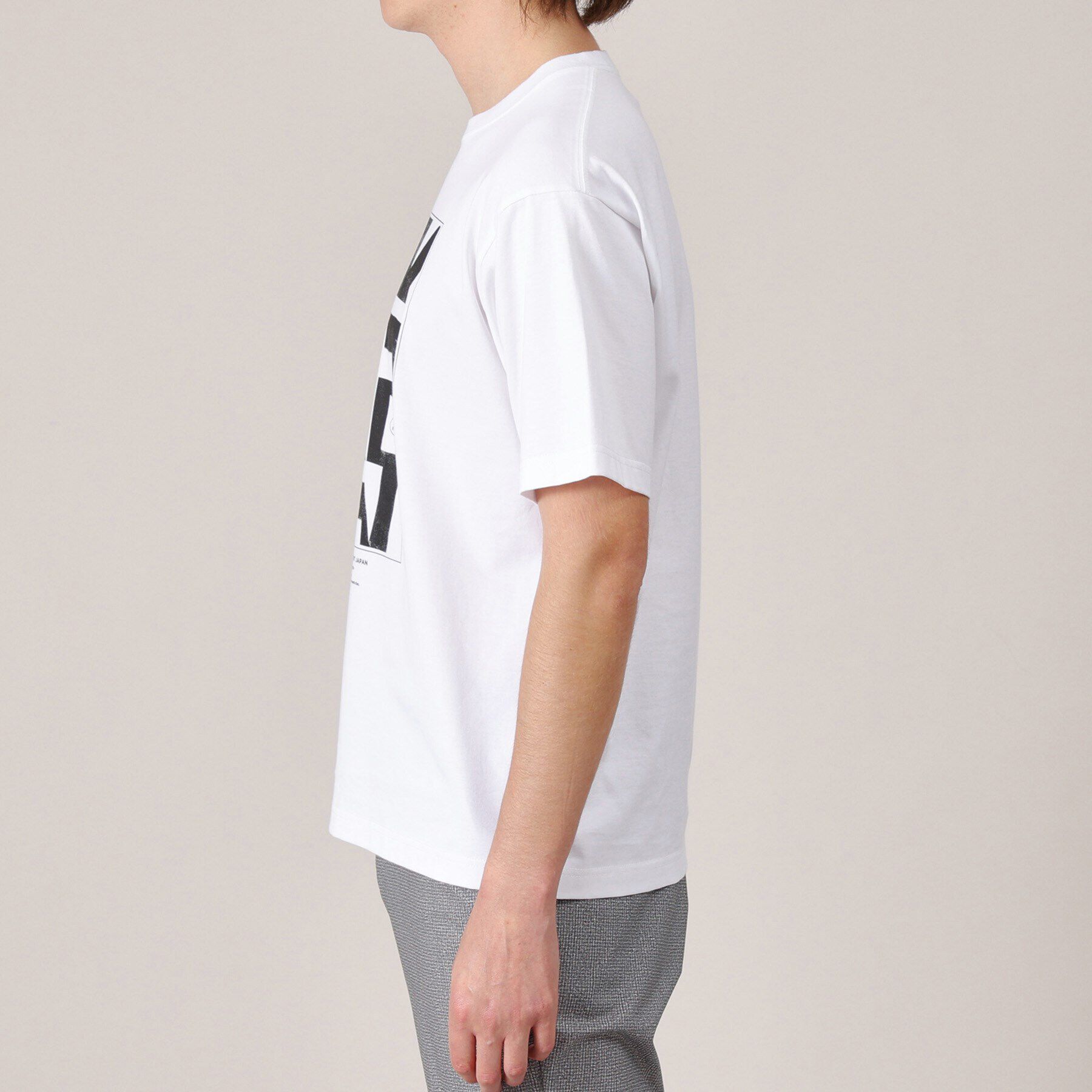 TAKEO KIKUCHI「【Made in JAPAN】パズル柄 半袖ポンチ Tシャツ」|Tシャツ・カットソー|