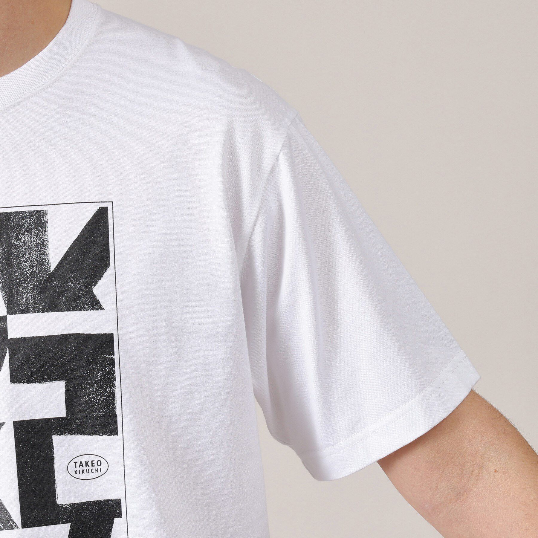 TAKEO KIKUCHI「【Made in JAPAN】パズル柄 半袖ポンチ Tシャツ」|Tシャツ・カットソー|