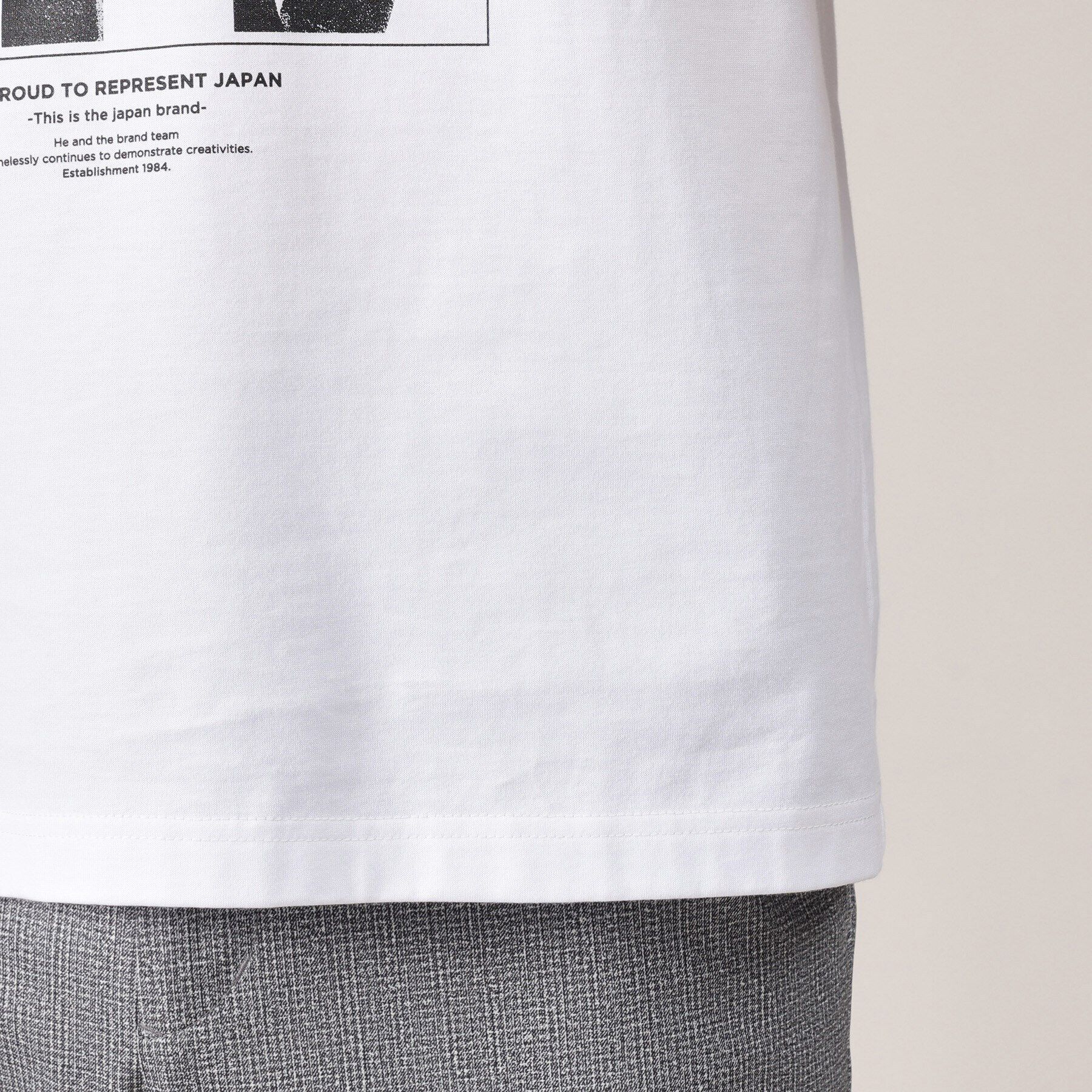 TAKEO KIKUCHI「【Made in JAPAN】パズル柄 半袖ポンチ Tシャツ」|Tシャツ・カットソー|