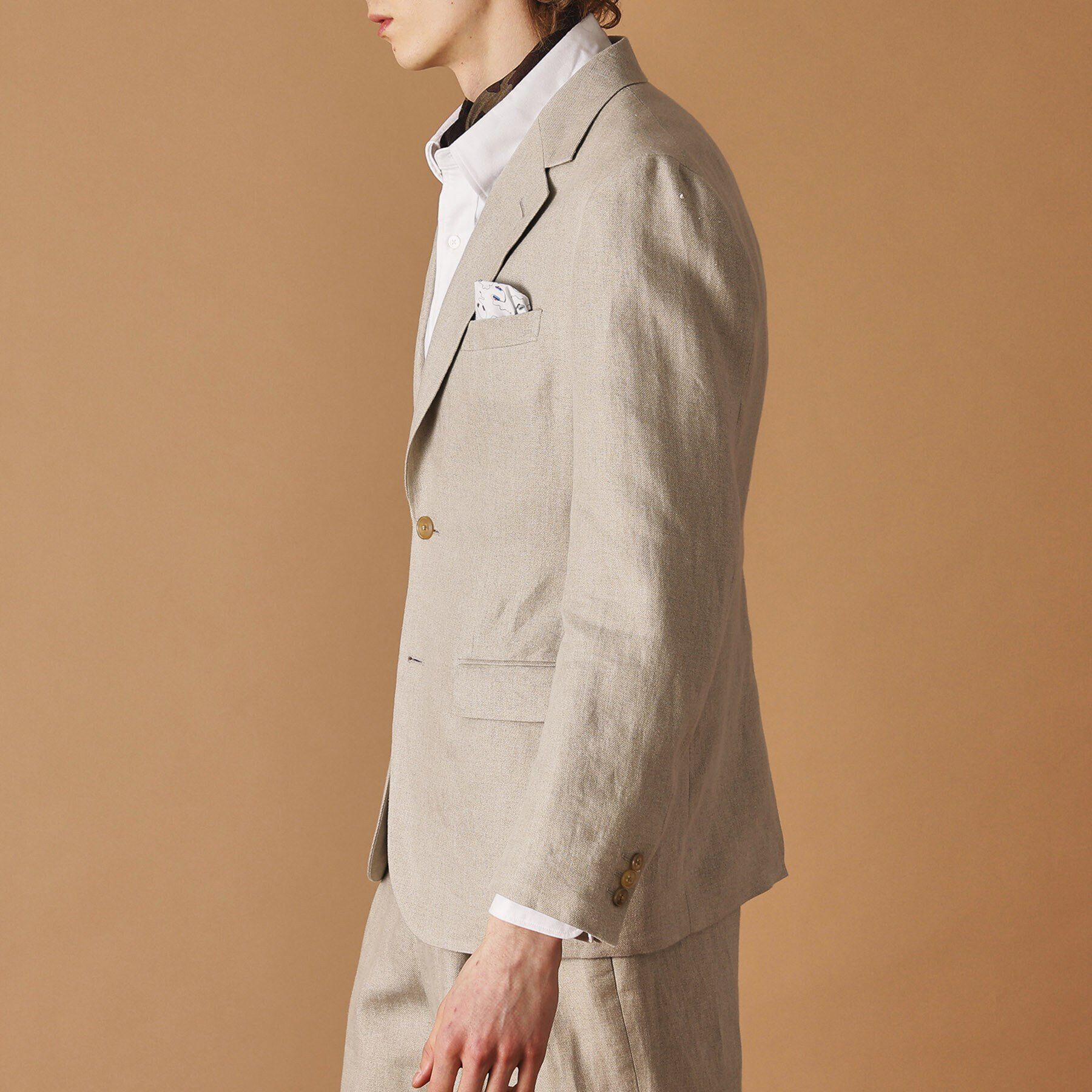 40CARATS&525「リネン テーラードジャケット」|テーラードジャケット|