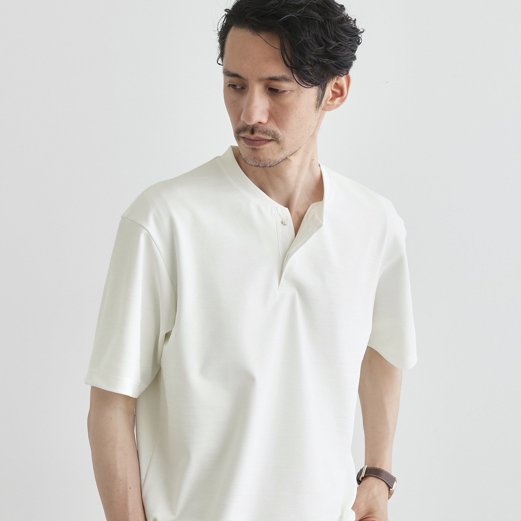 TAKEO KIKUCHI「キーネック カットソー」|Tシャツ・カットソー|