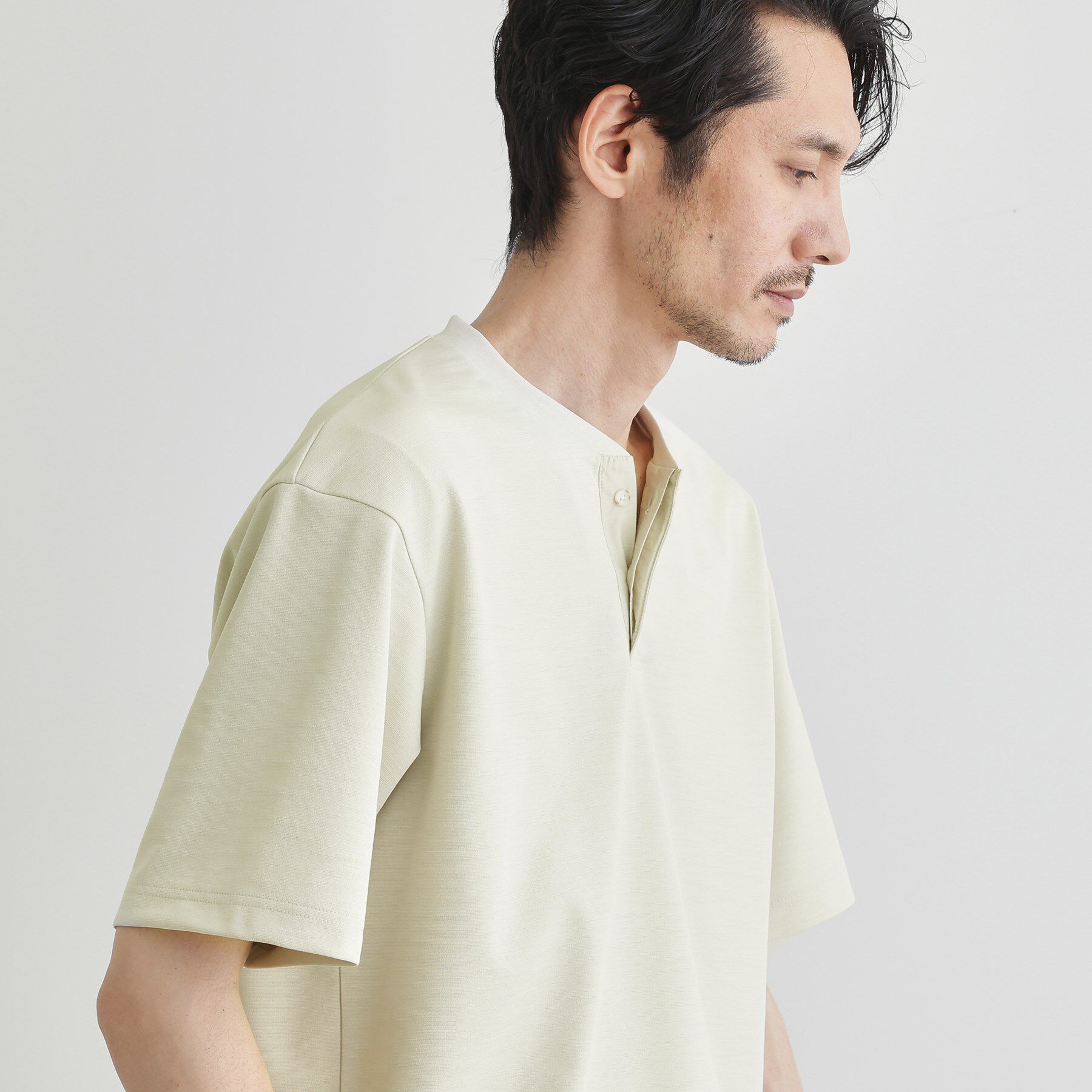 TAKEO KIKUCHI「キーネック カットソー」|Tシャツ・カットソー|