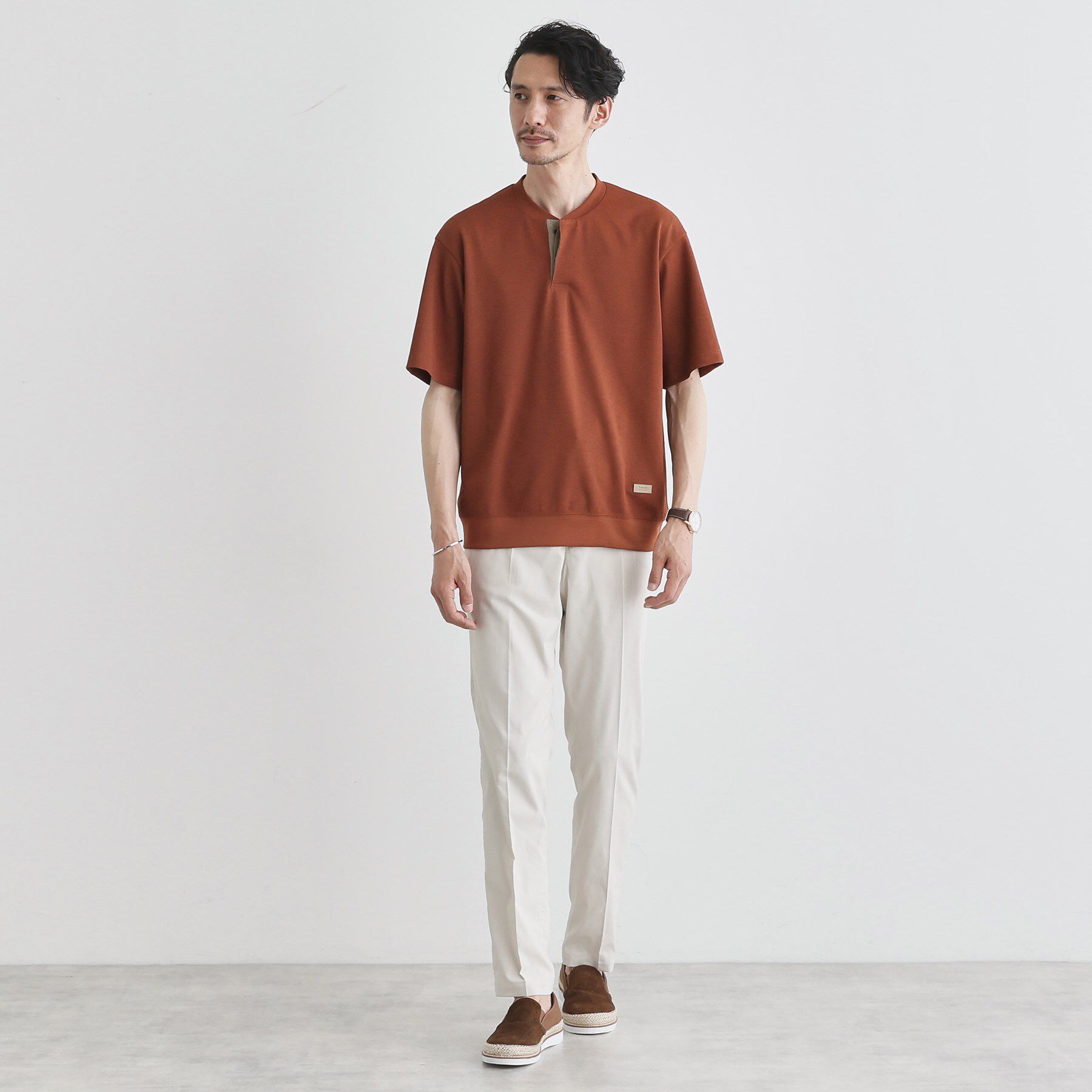 TAKEO KIKUCHI「キーネック カットソー」|Tシャツ・カットソー|