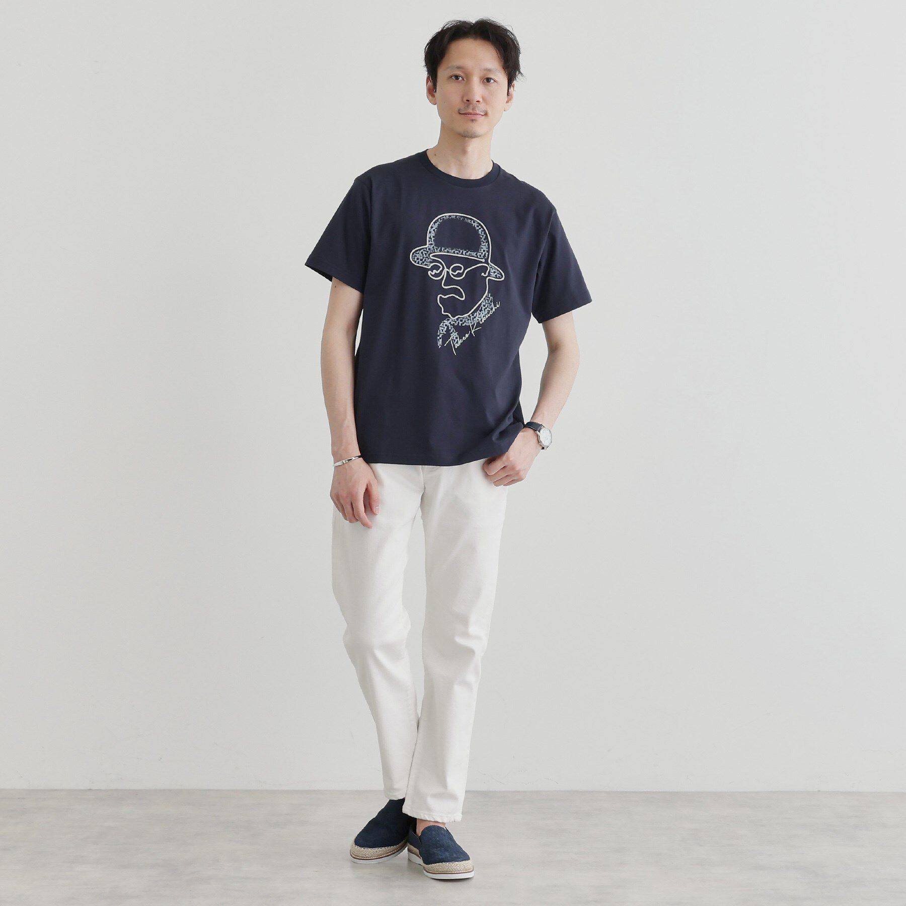 TAKEO KIKUCHI「【Sサイズ～】フェイスロープ刺繍 天竺Tシャツ」|Tシャツ・カットソー|