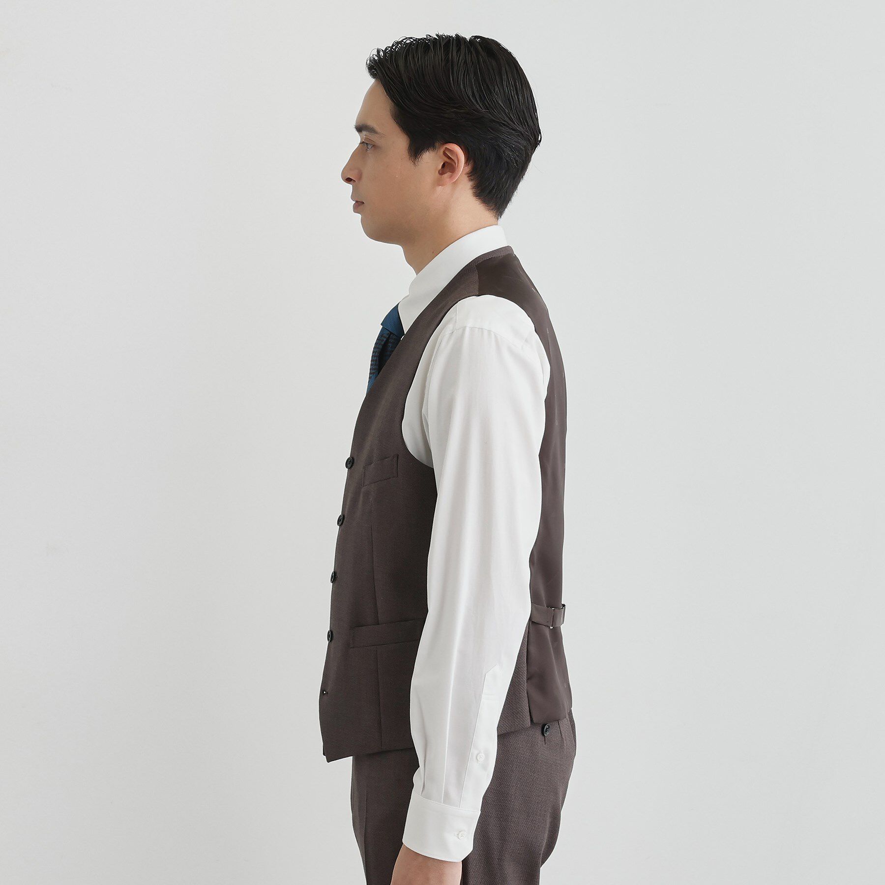 TAKEO KIKUCHI「鱗紋 ベスト」|スーツ|