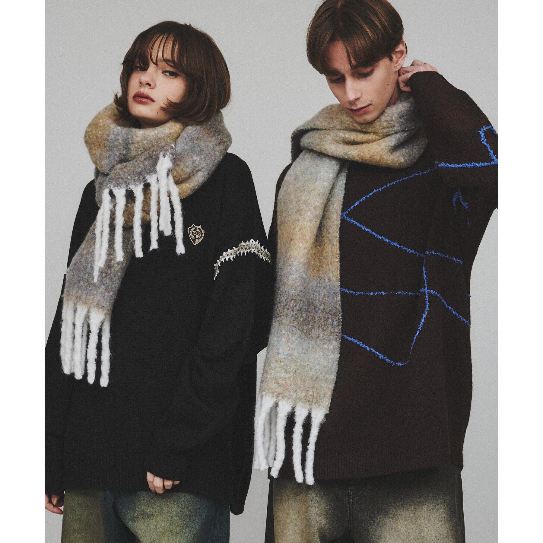 tk.TAKEO KIKUCHI「グラデーションボリュームマフラー」|ストール|