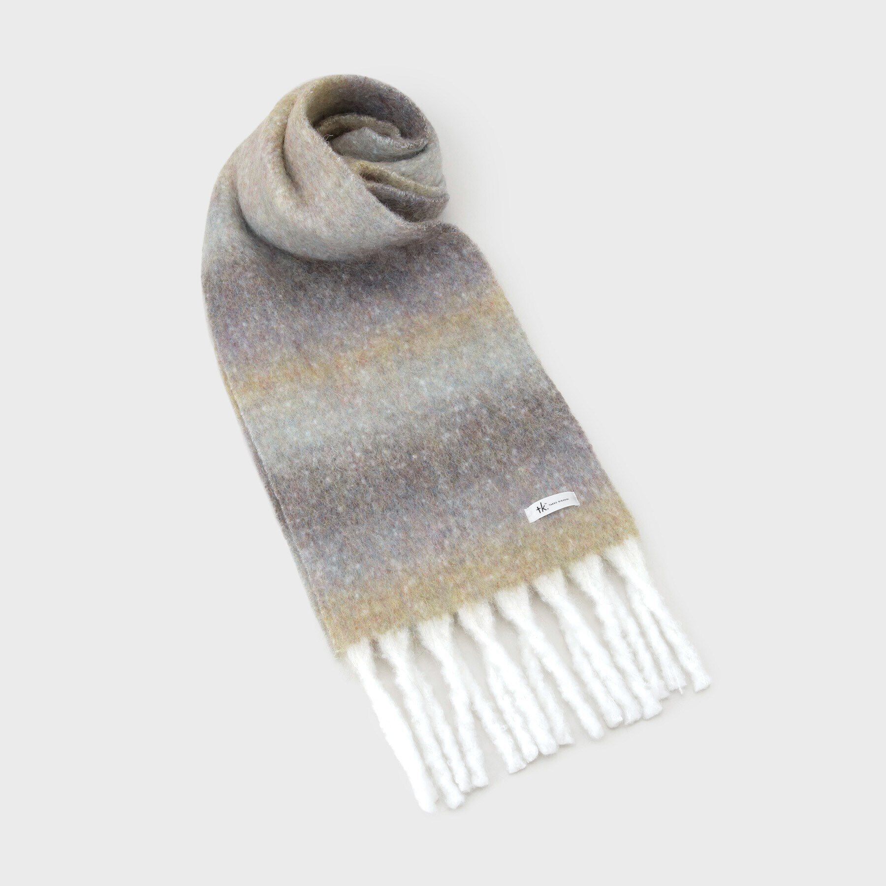 tk.TAKEO KIKUCHI「グラデーションボリュームマフラー」|ストール|モカブラウン(342